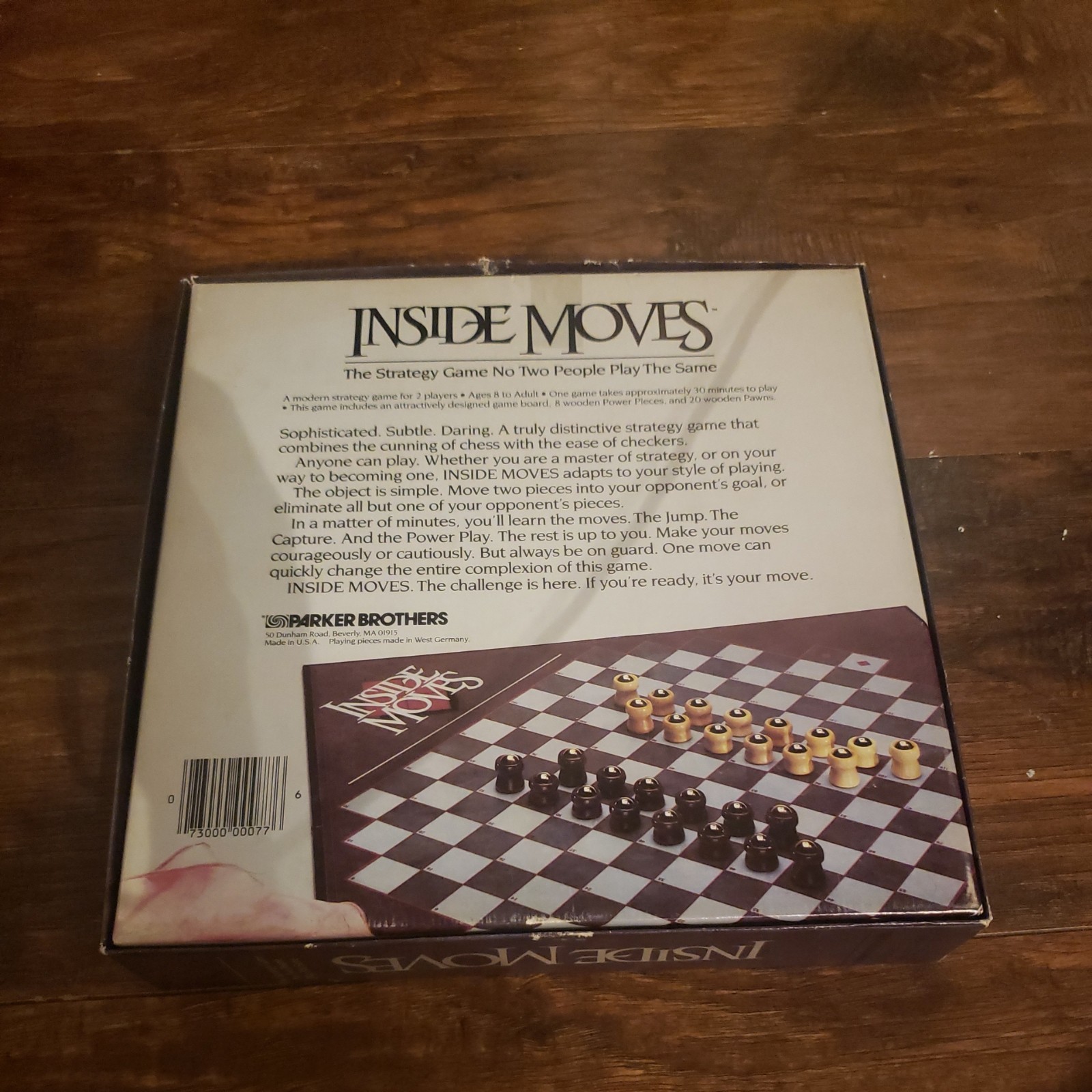 Vintage 1985 Parker Brothers Inside Moves Board Game Complete Set All Pieces