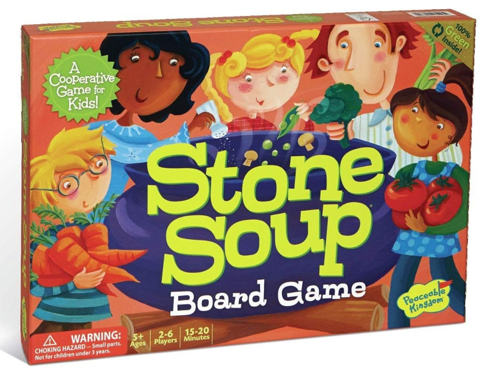 Peaceable Kingdom Stone Soup Cooperative Memory Board Game for Kids