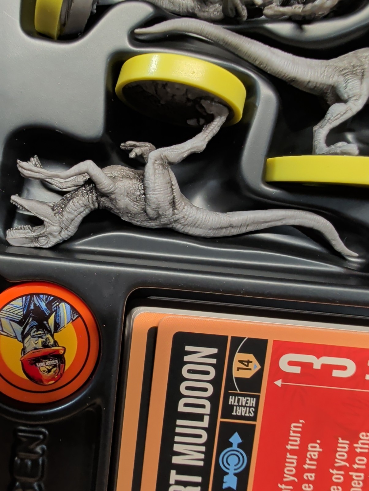 Unmatched Jurassic Park Ingen vs Raptors Board Game Mondo Games COMPLETE