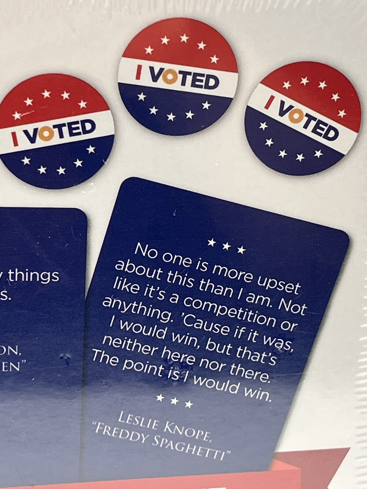 NBC PARKS & RECREATION Knope For President Party Card Game NEW Sealed Hasbro