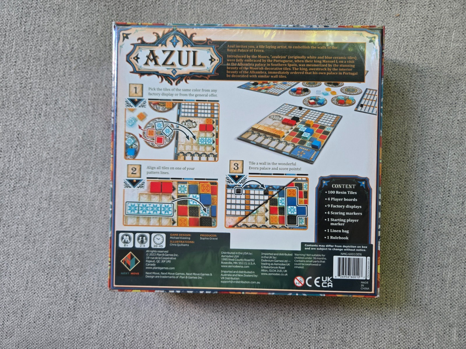 Azul Board Game NEW SEALED Next Move Games by Michael Kiesling