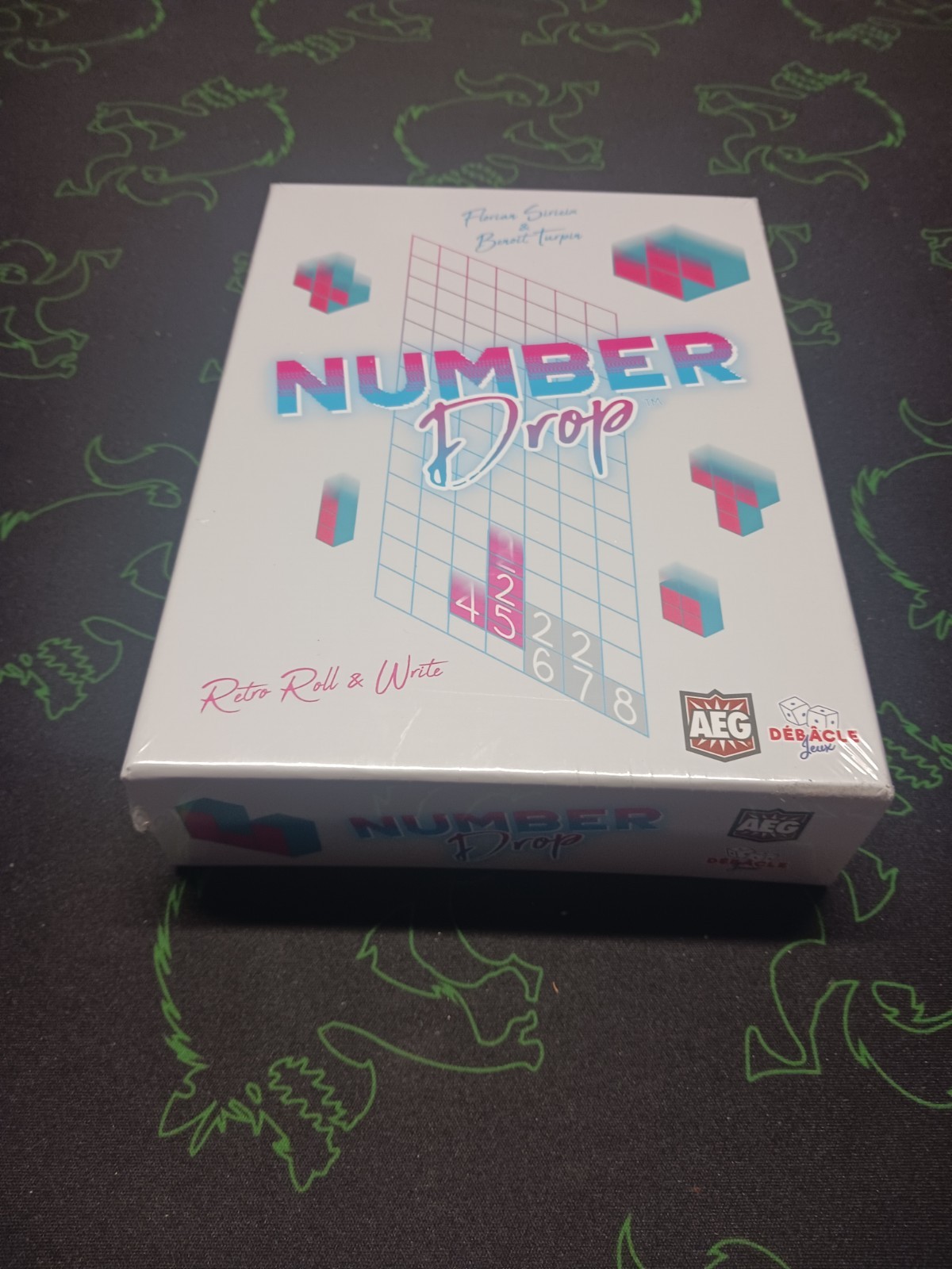 Number Drop Retro Roll & Write Game NEW