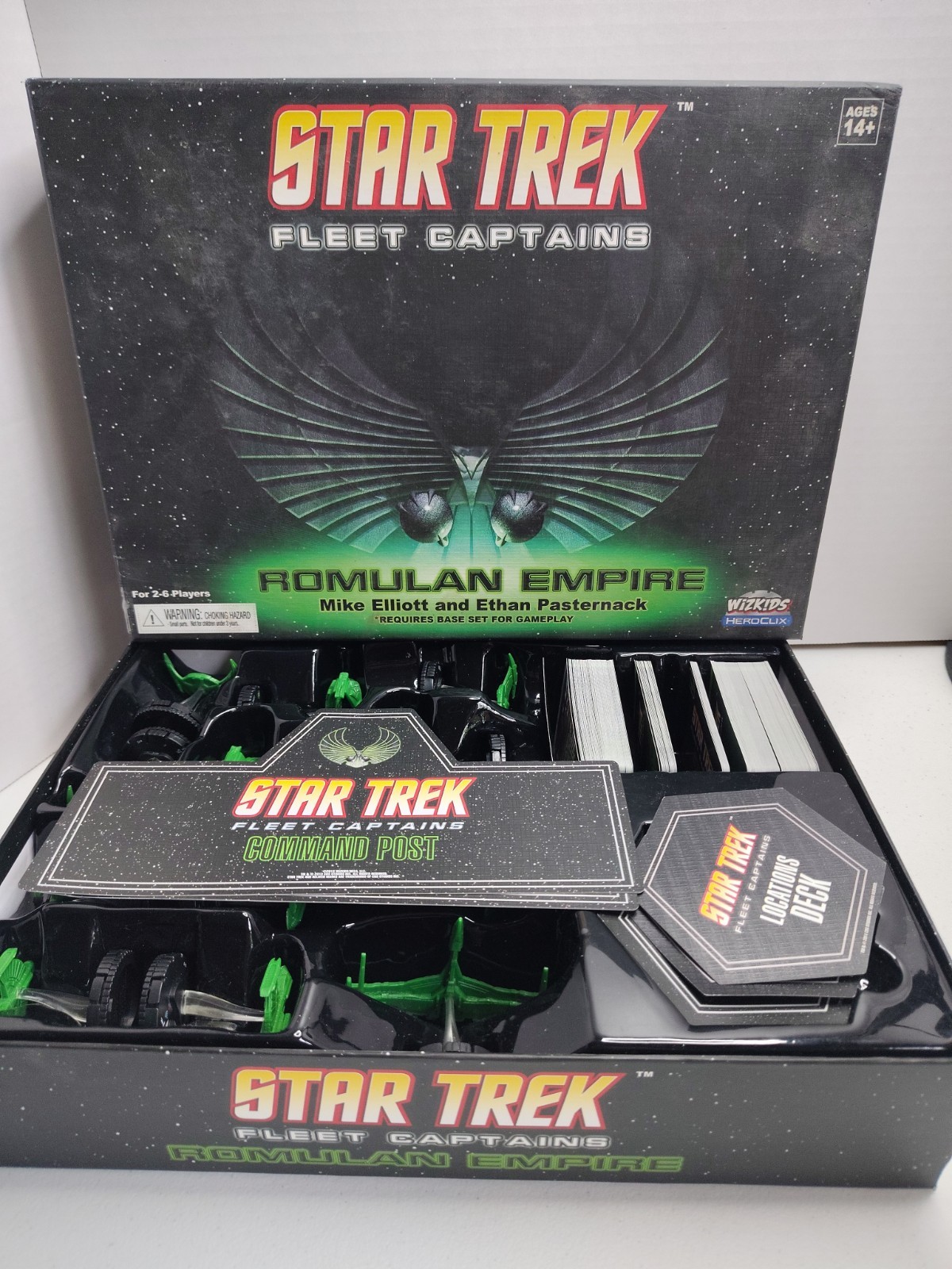 INCOMPLETE WizKids Board Game Star Trek Fleet Captains Romulan Empire Expansion