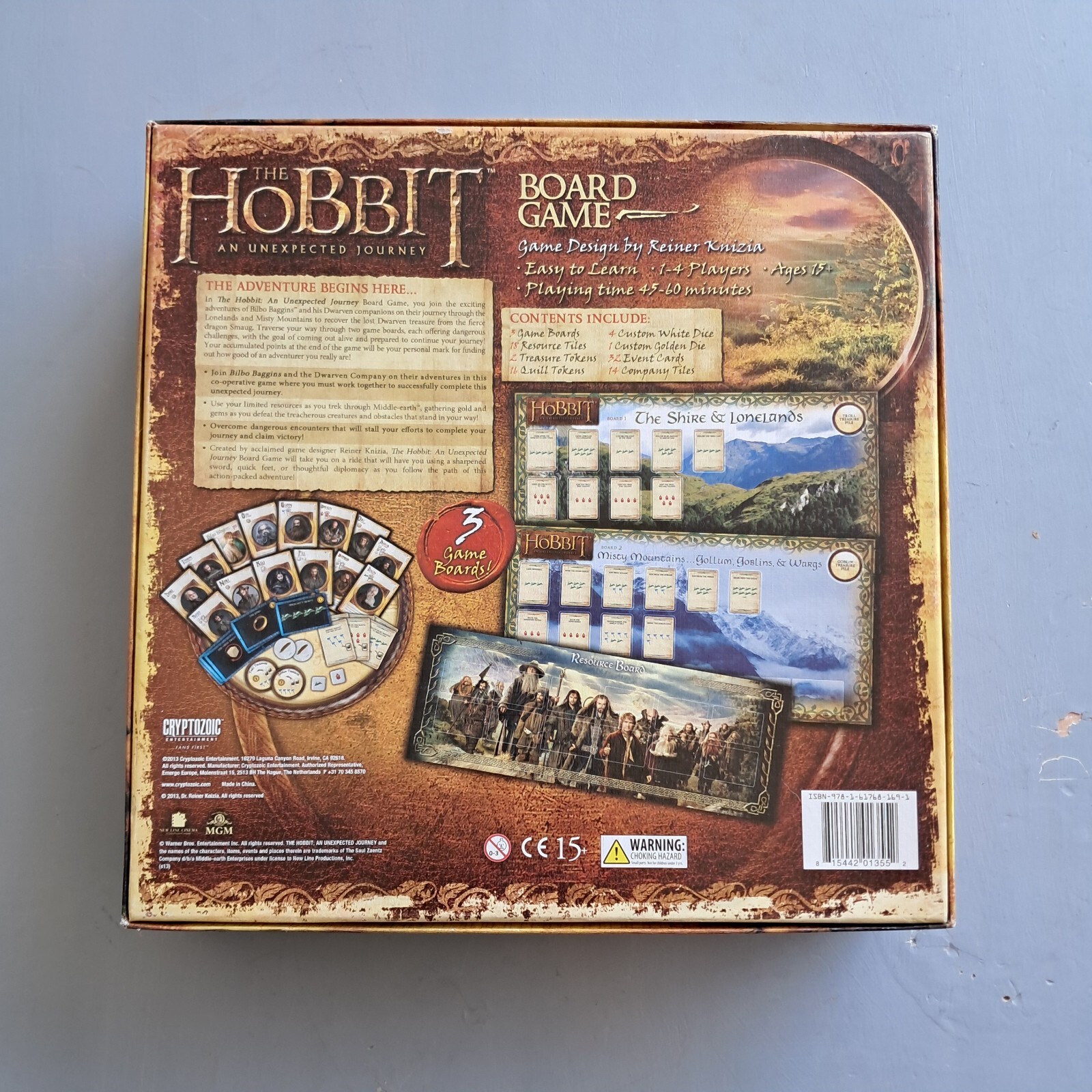 Cryptozoic THE HOBBIT AN UNEXPECTED JOURNEY Board Game – Epic Middle-Earth