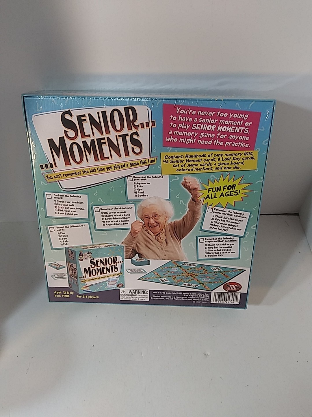 Senior Moments Board Game for the Whole Family Fun Party Play Game Night Sealed
