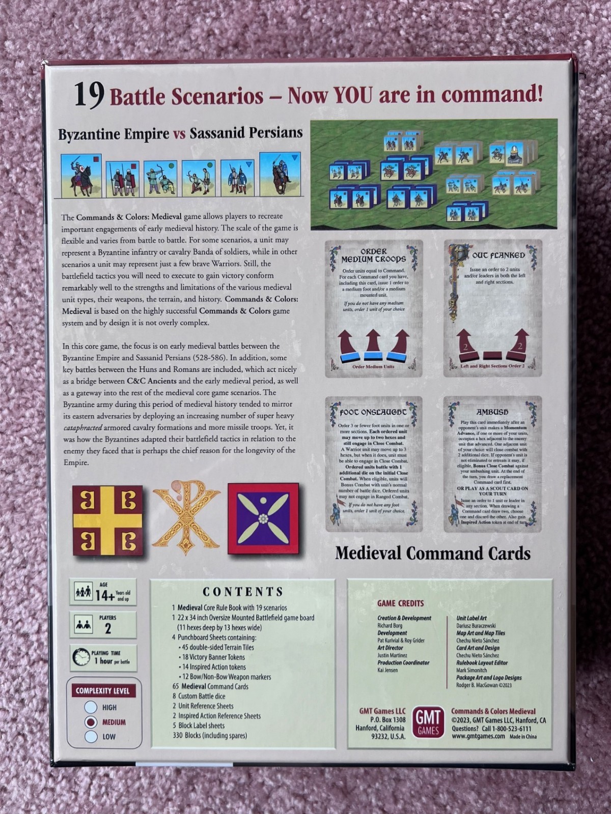 Commands & Colors Medieval 2nd Printing by GMT Games