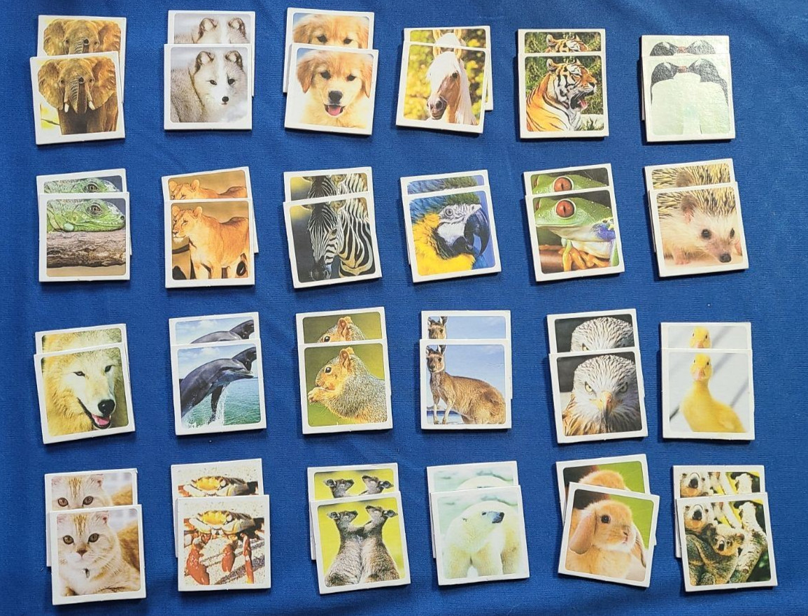 Animal Memory Game 24 pair/48 Cards Complete