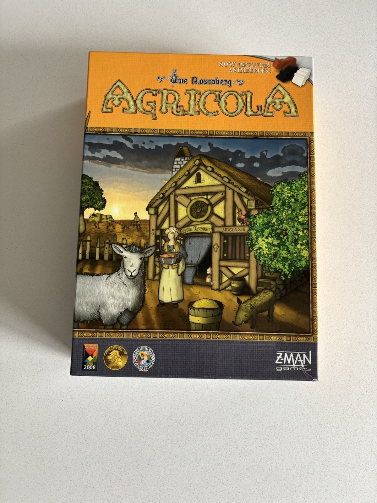Z-Man Games Agricola The 17th Century Farming Strategy Board Game Open Box