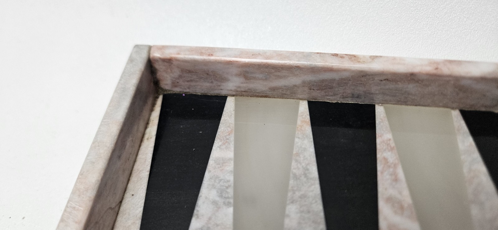 Italian Onyx Marble Backgammon Luxury Playing Board Heavy Stone Table Home Decor