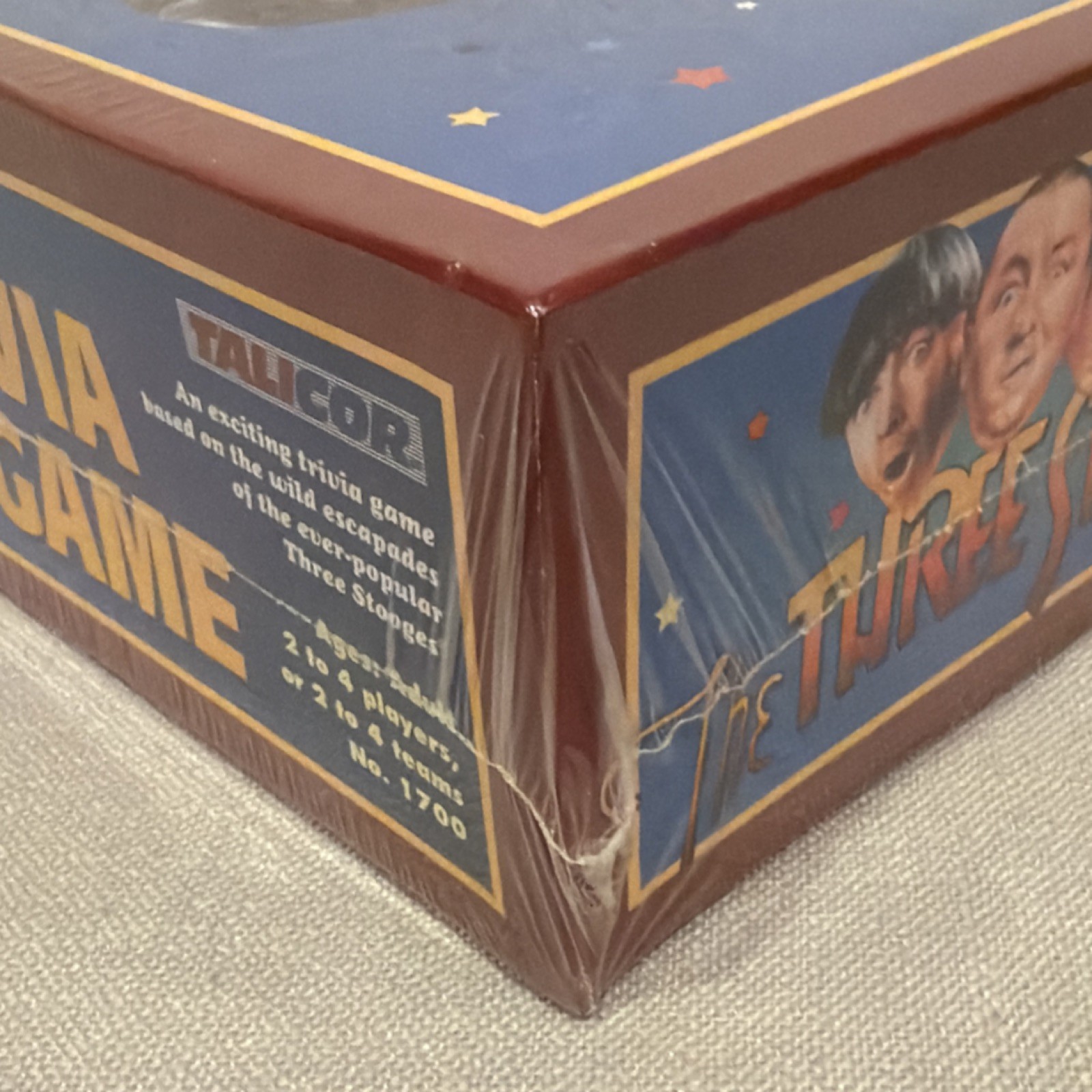 The Official Three Stooges Trivia Game Factory Sealed 2000 Talicor Vintage