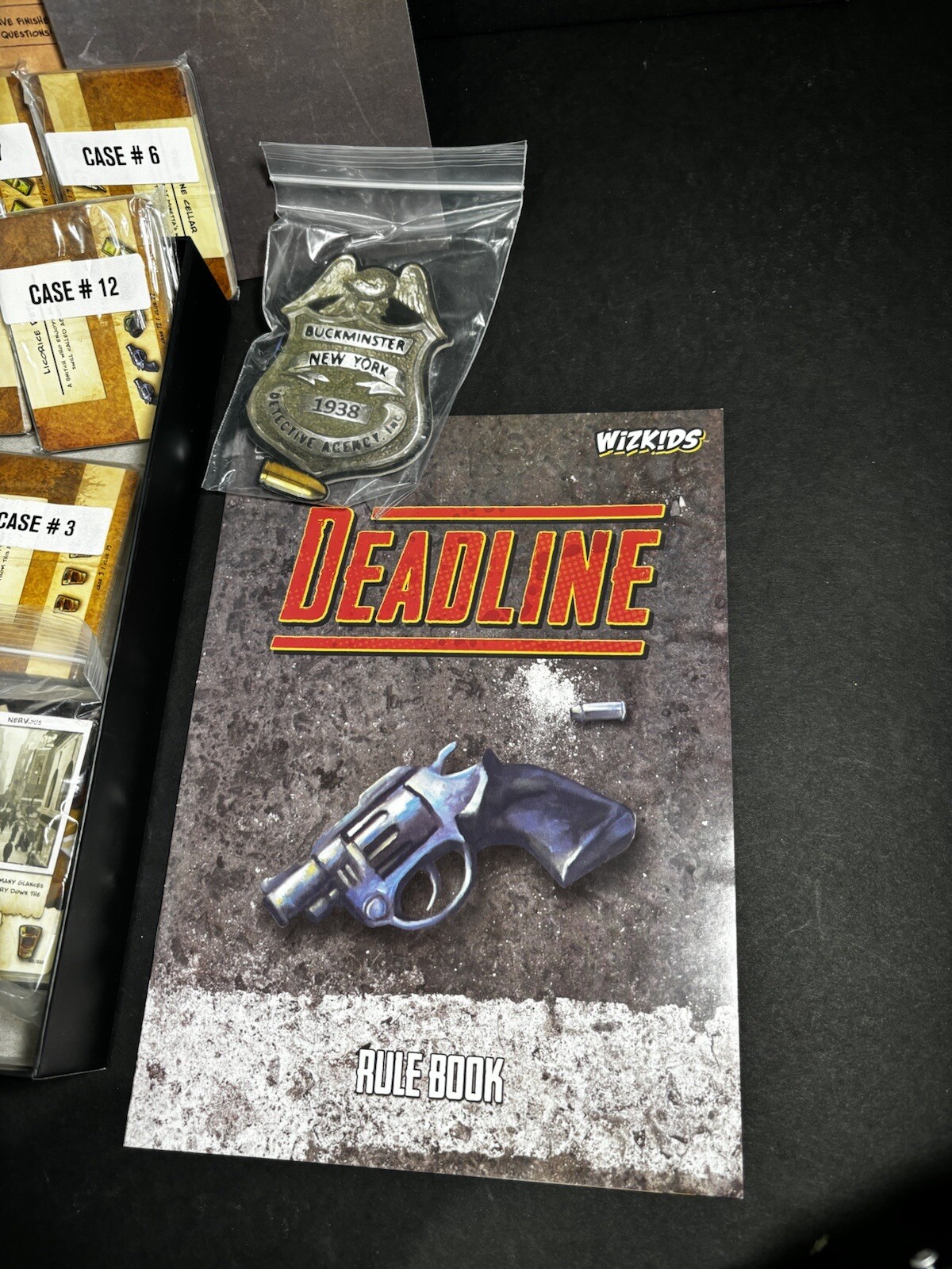 Deadline Board Game by Wizkids – NECA – MURDER MYSTERY! RARE 100% Complete