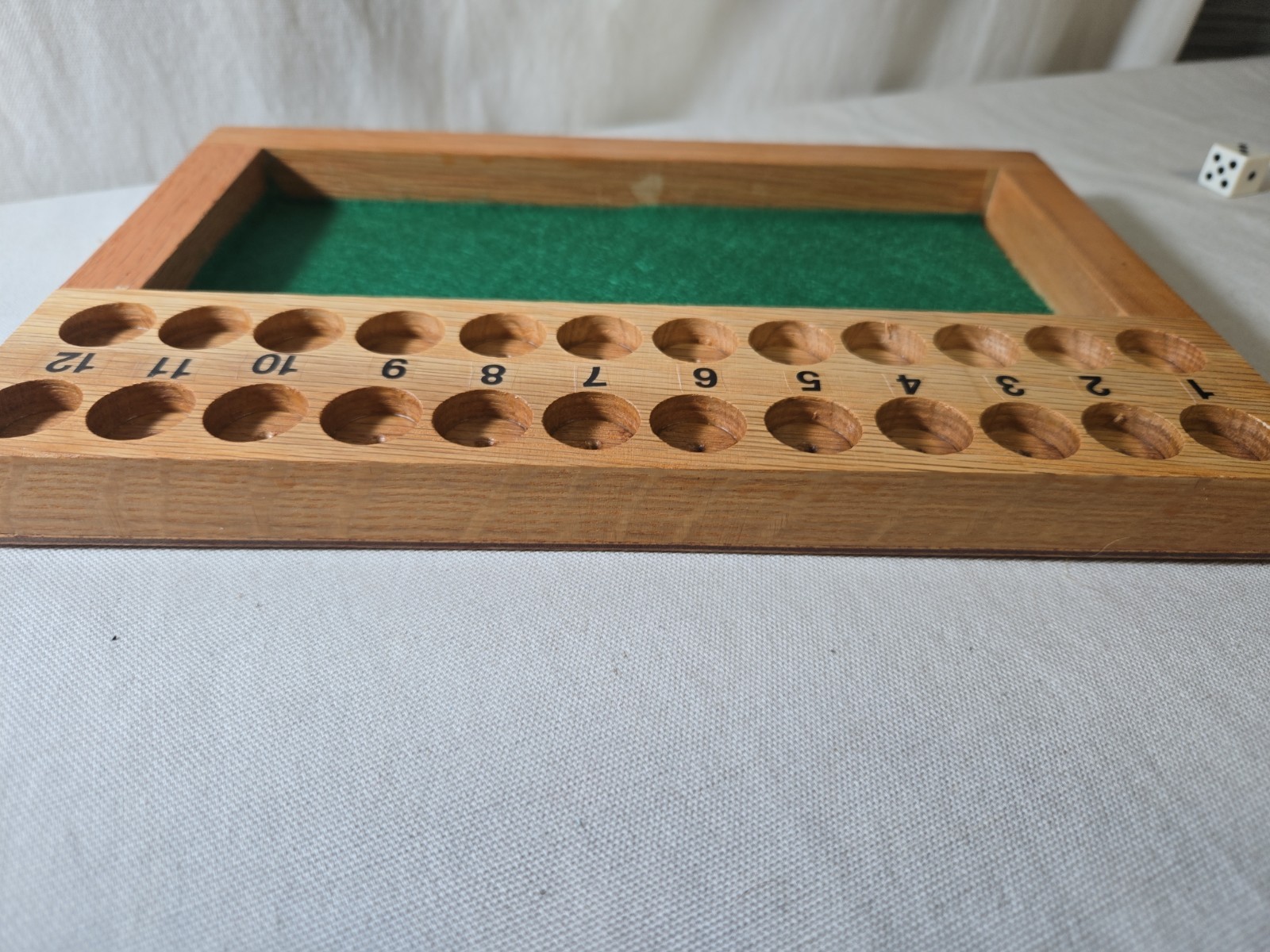 Trick-Track Handcrafted Vintage Gambling Wood Dice Game – Oscar L Johnson