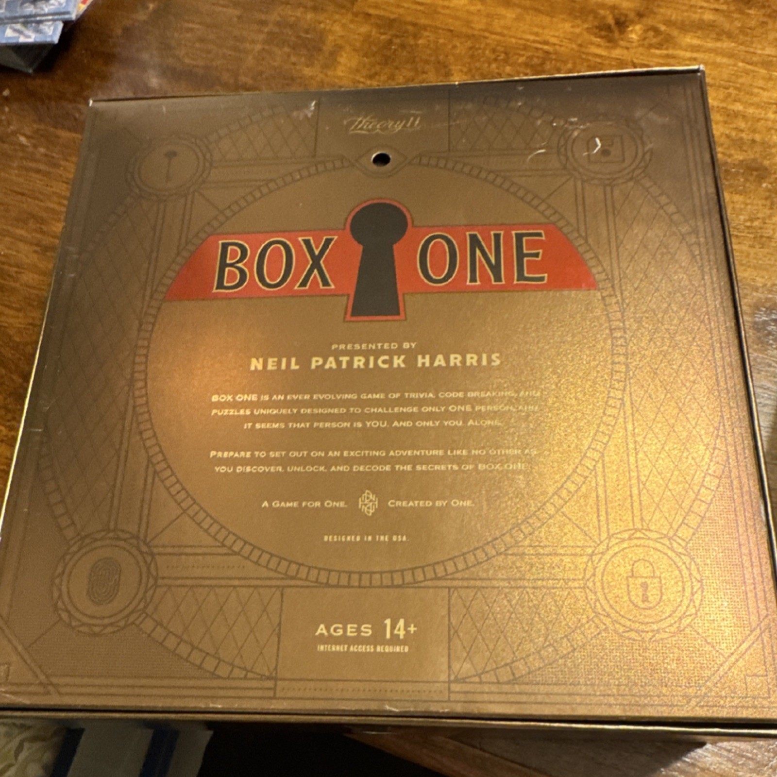 Theory11 Box One & Box Two Puzzle Game, Mystery, Ages 14+, 1 Player