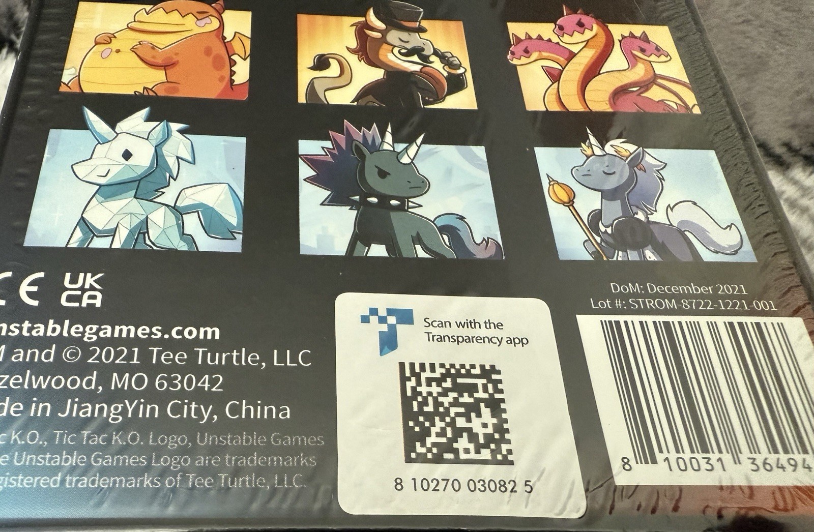 Tic Tac K.O. – Dragons vs Unicorns Board Game – Complete New 2021 Tee Turtle