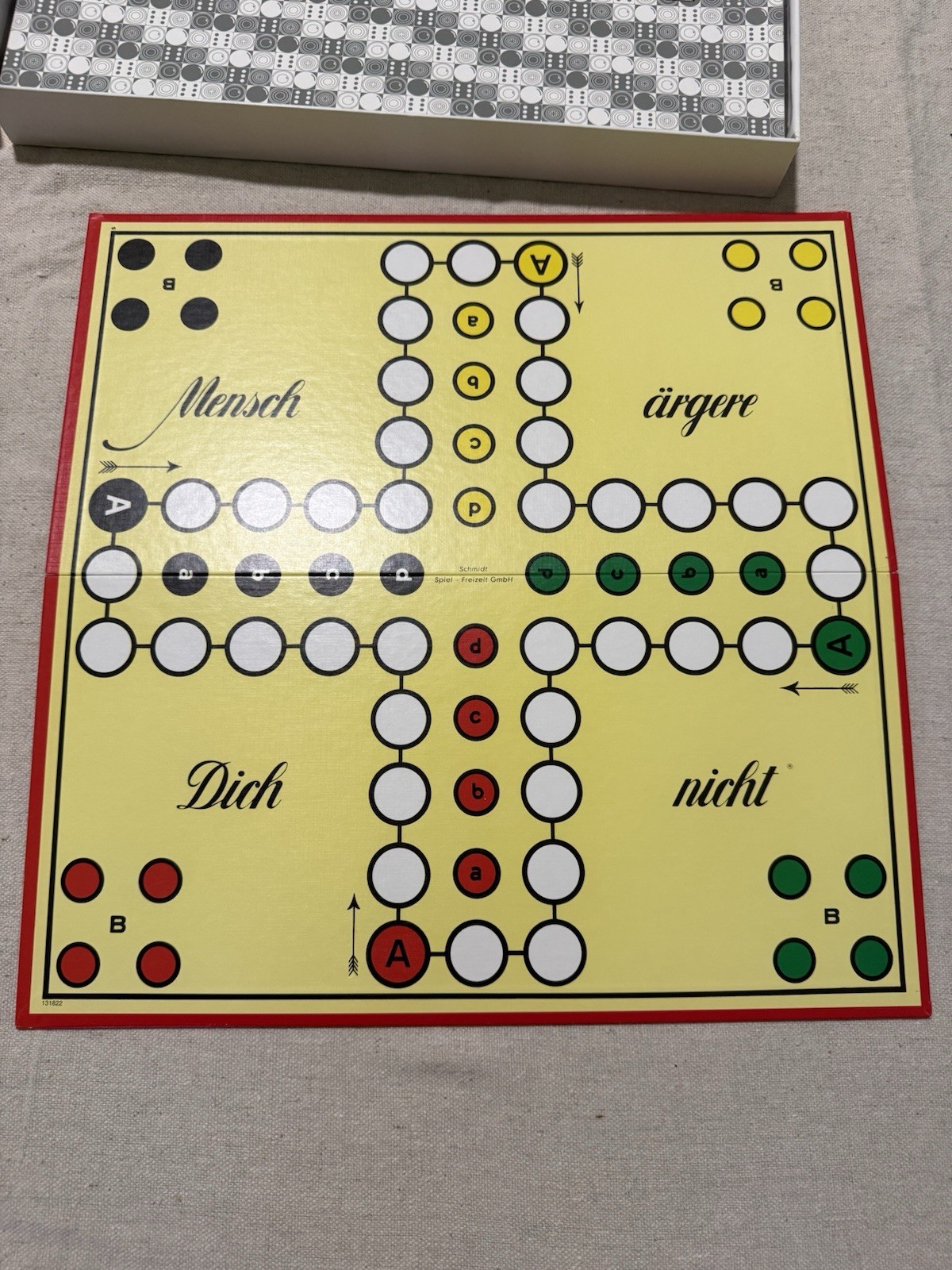 Vintage Schmidt Spiele Mensch Argere Dich Nicht Board Game Completed