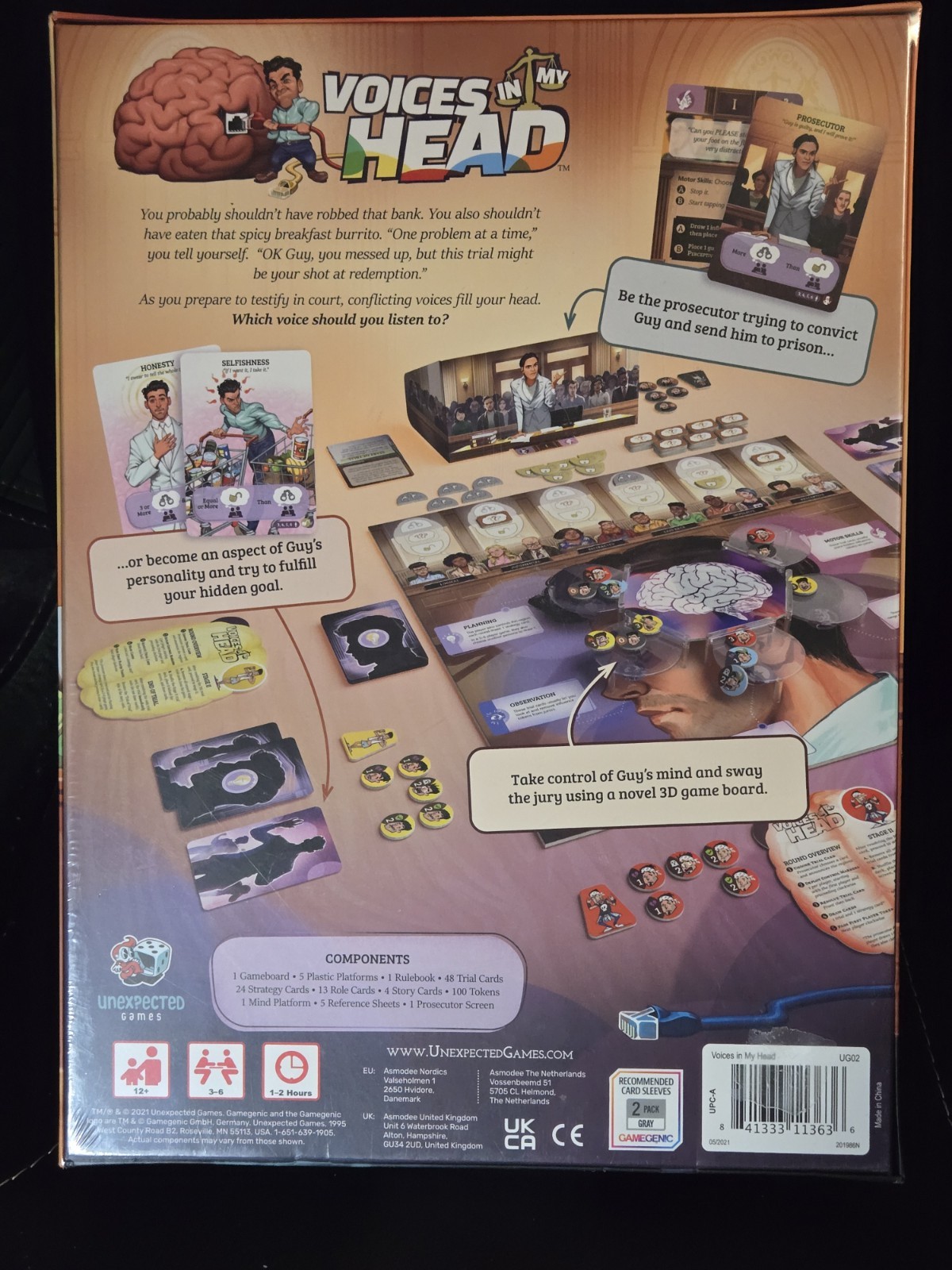 Voices In My Head Board Game Unexpected Games 2021 Internal Conflict – Complete