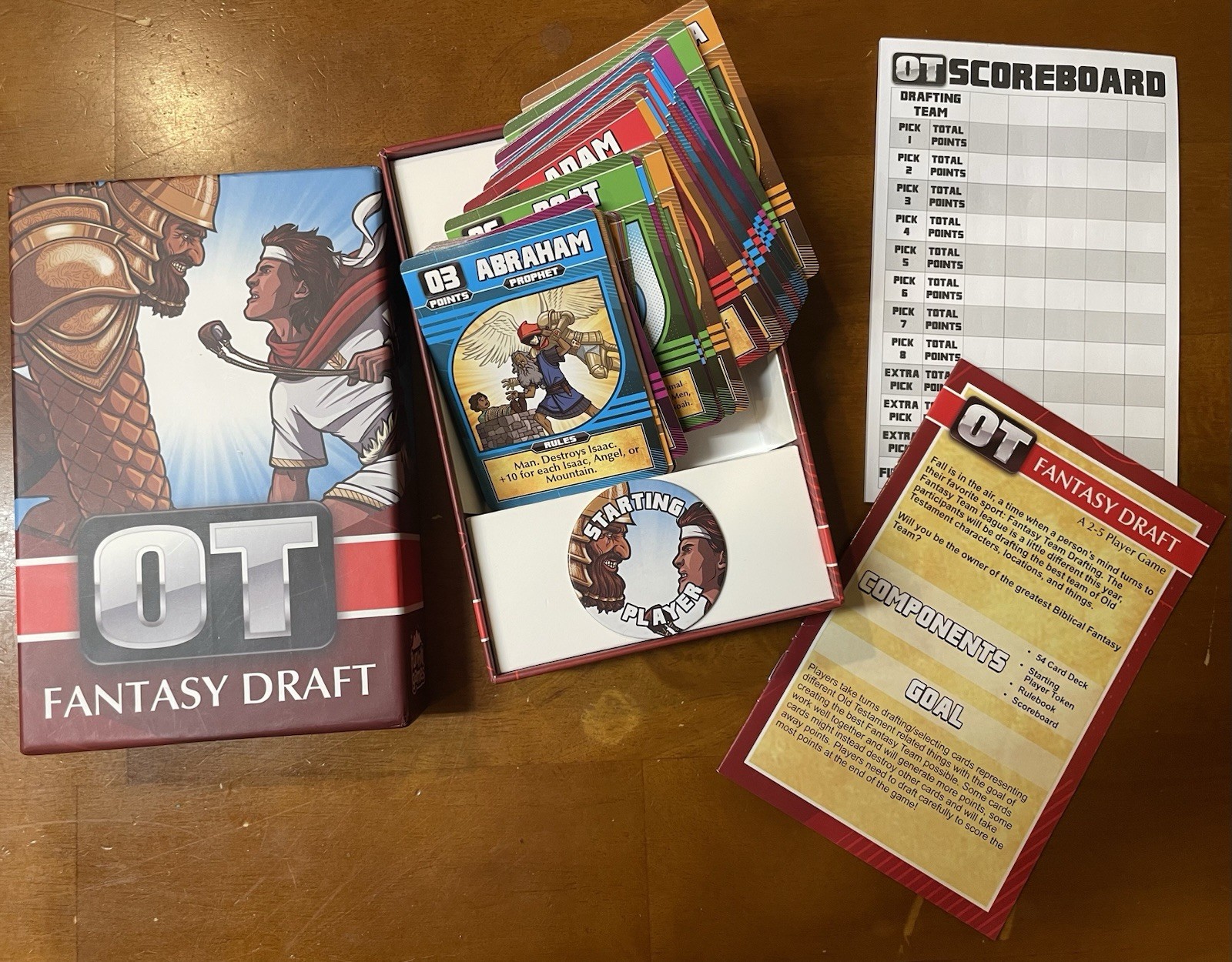 HTF Funhill Games ~ OT ~ FANTASY DRAFT ~ Open Box Great Condition 1-5 Players
