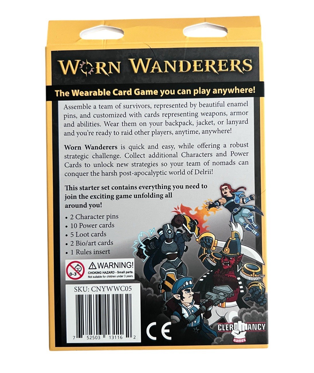Worn Wanderers Wearble Card Game Heavy Metal Starter Set