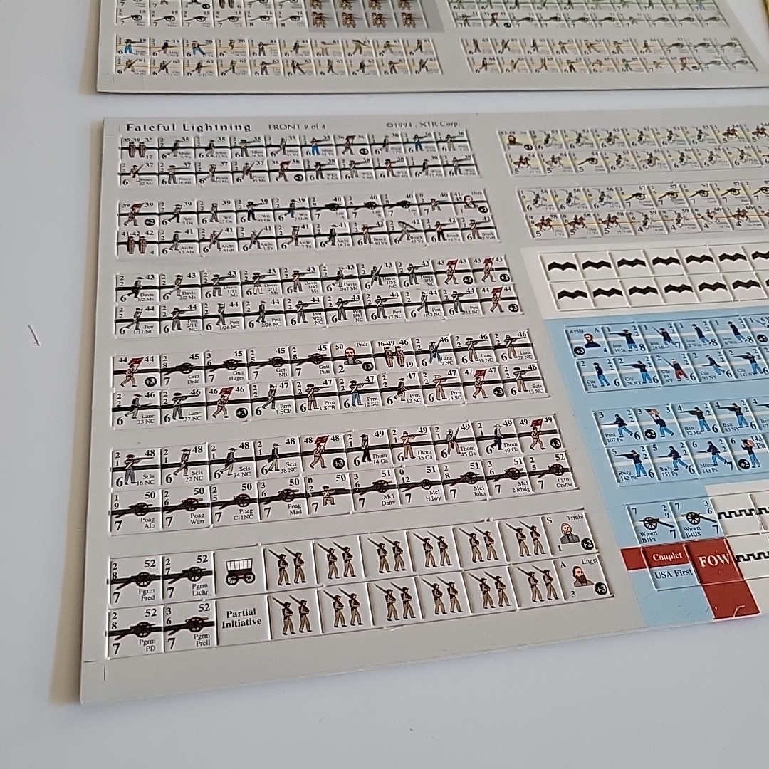 VTG XTR Corp Fateful Lightning Complete & Unpunched Battle Gettysburg