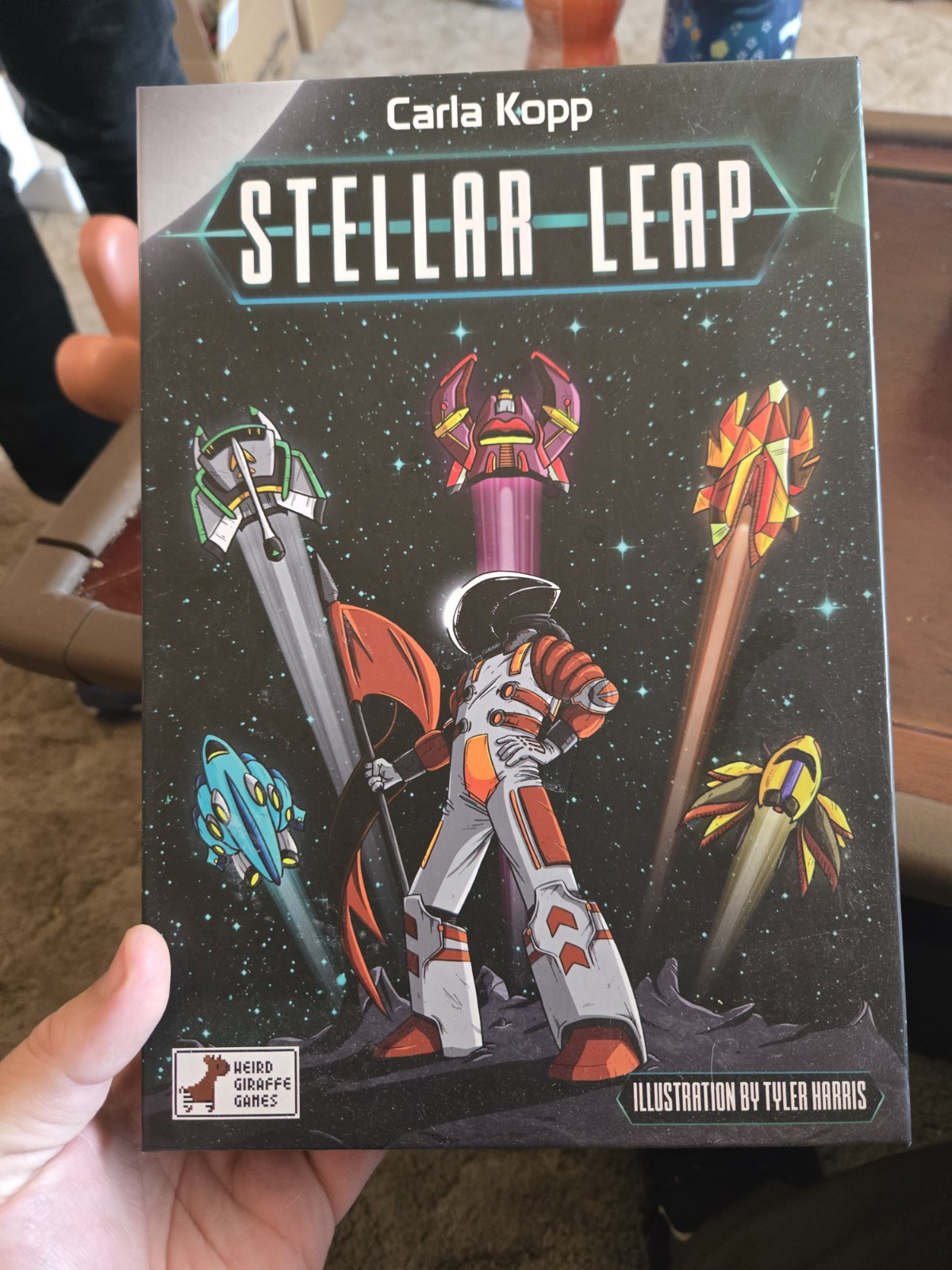 Weird Giraffe Games Board Game Stellar Leap Box SW (New)