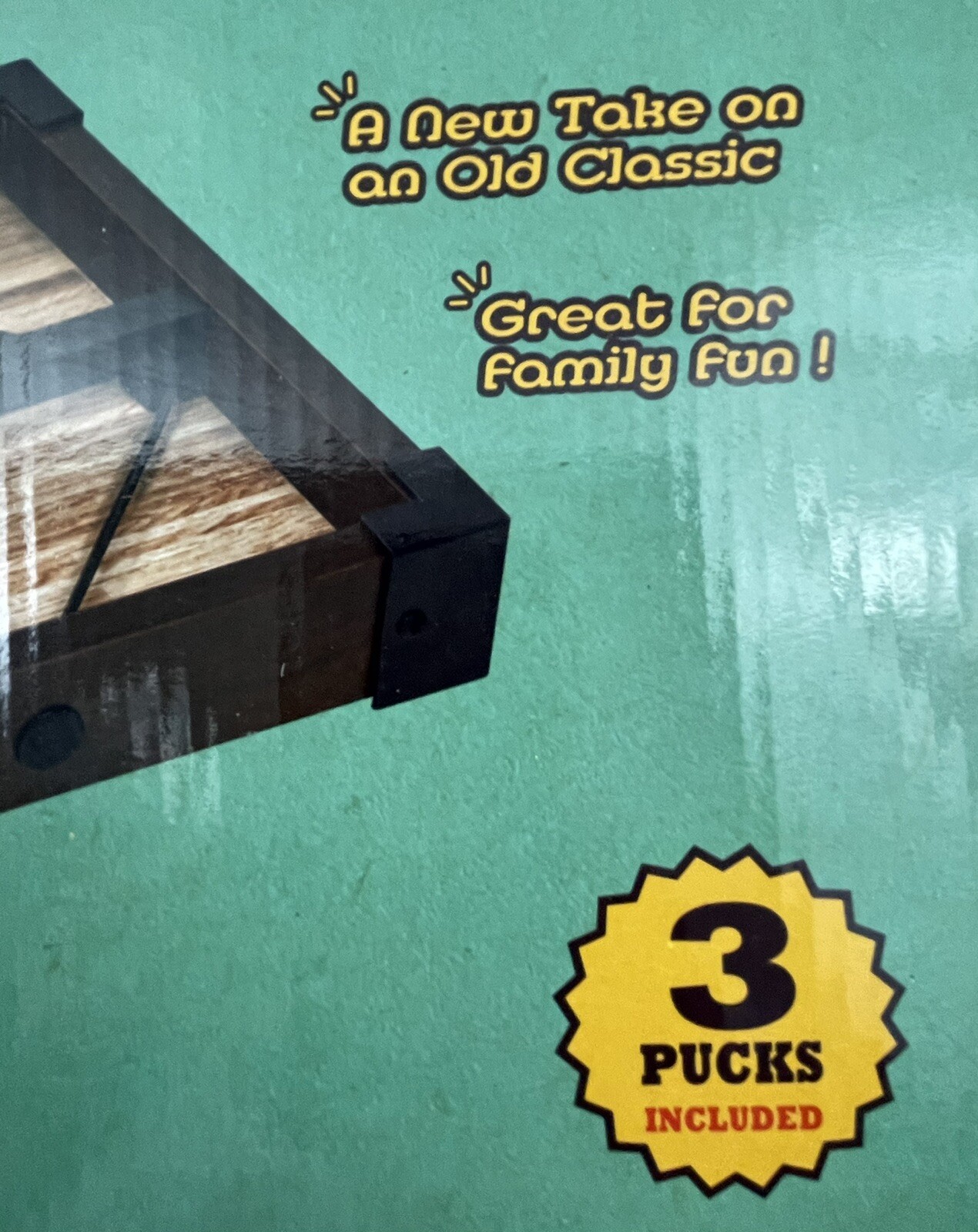 Tabletop Sling Shuffleboard Game 16″ Comes with 3 Pucks NEW in Original Box