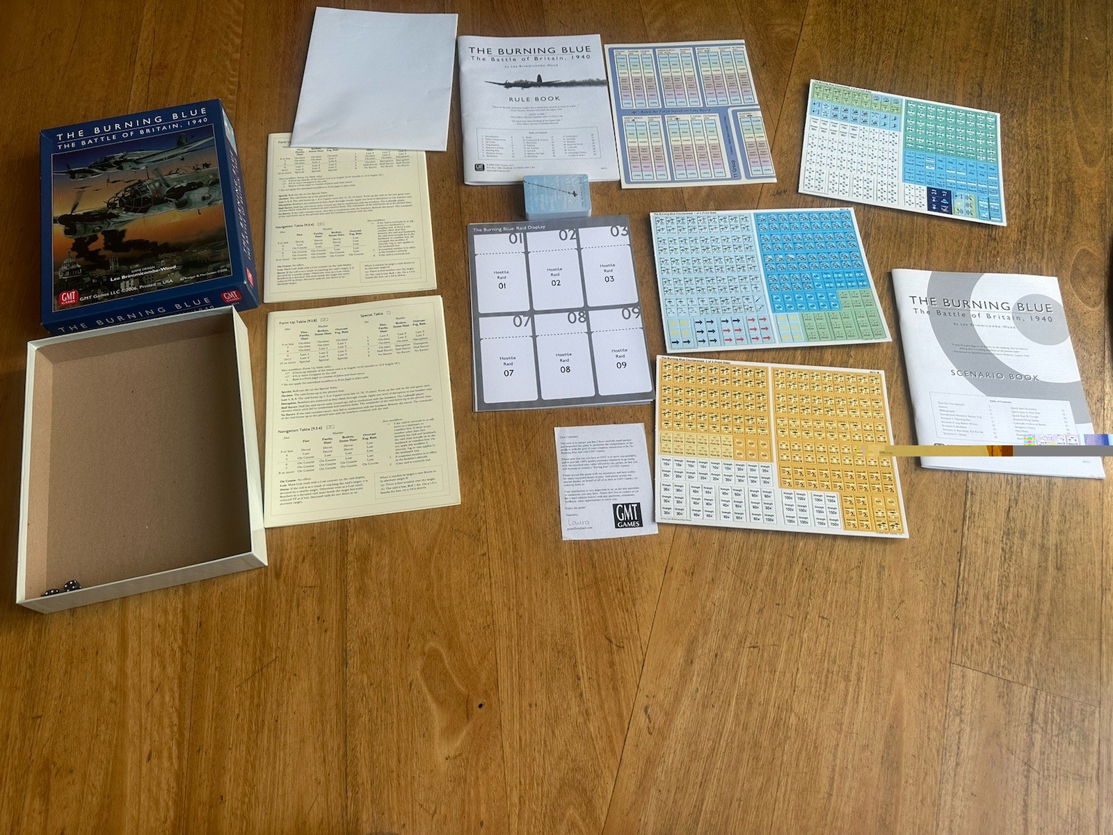 GMT The Burning Blue Battle of Britain, 1940 War Game – Sealed Cards – UNPUNCHED