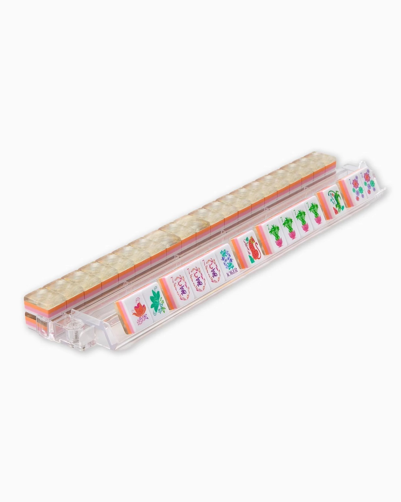 160 Pearl Patterned Crystal American Mahjong Tiles, Suitable for Family, Friends