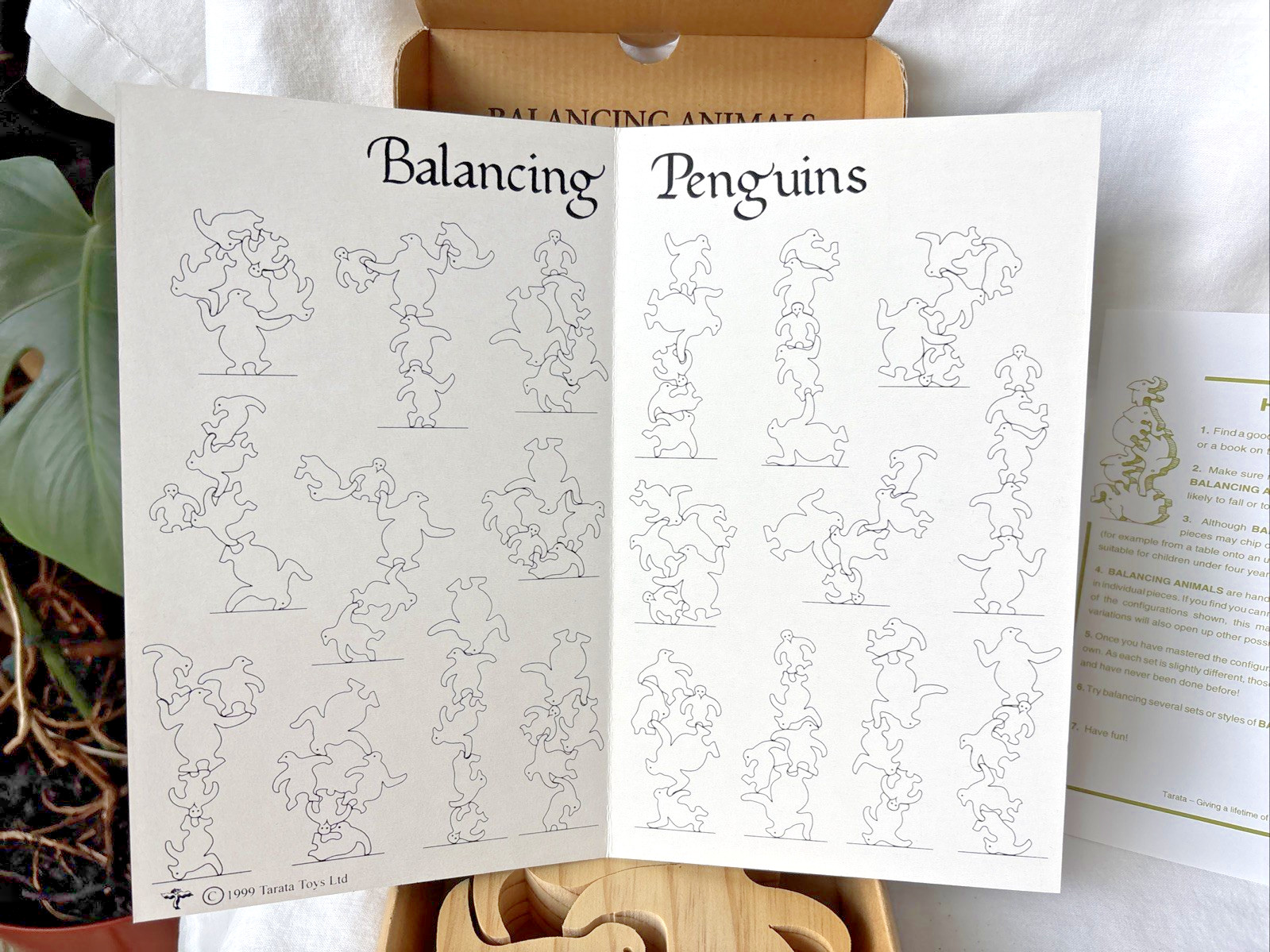 Tarata Balancing Penguins Wooden Balancing Puzzle Game From New Zealand, Ages 4+
