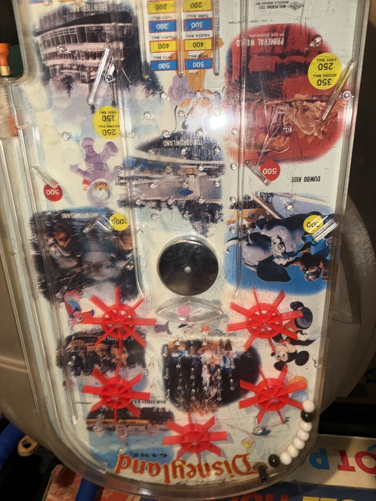 Vintage Disneyland Pinball Bagatelle Game Wolverine Marble Game