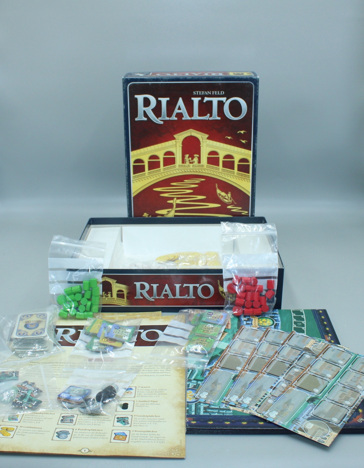 Rialto game board game game Pegasus Stefan Feld board game