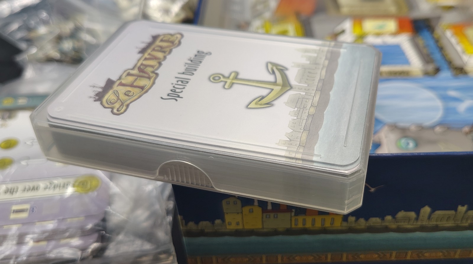 Le Havre board game from Lookout Games + Essen Promos & GeekUp Bag Set
