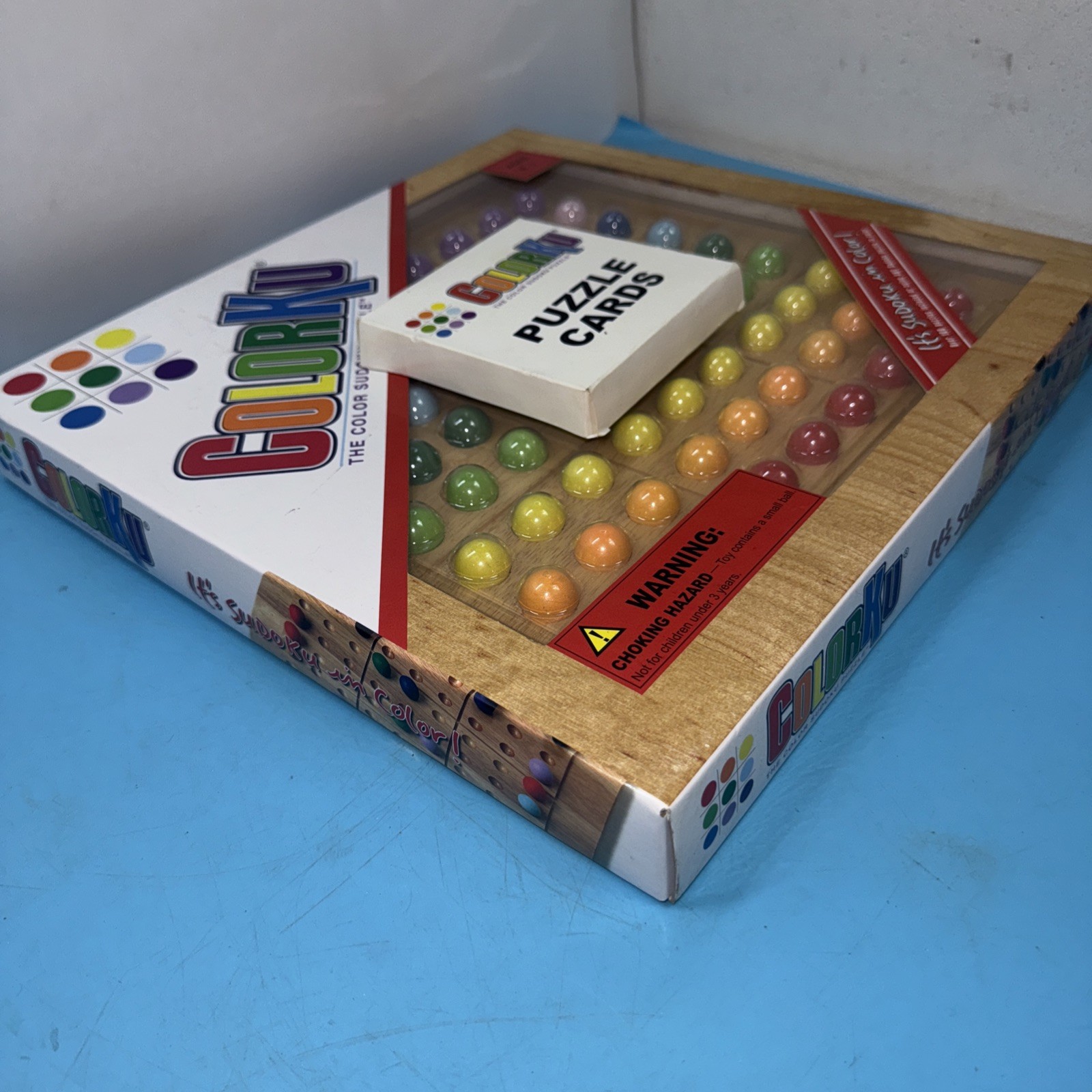 Colorku Game COMPLETE Mad Cave Bird 2006 Wood Wooden Board Colors Sudoku W/Cards