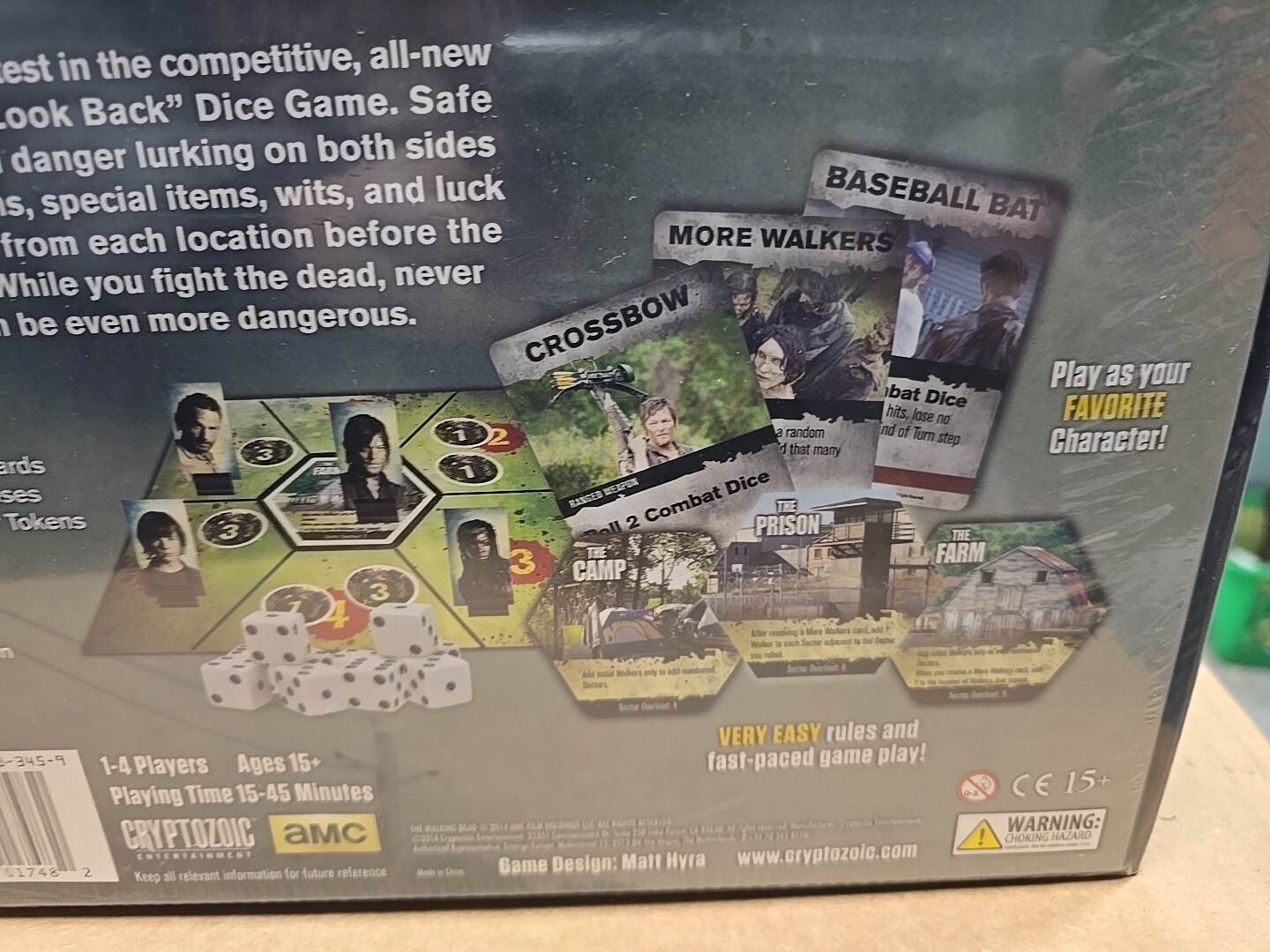 AMC’s The Walking Dead Don’t Look Back Dice Game – NEW – Cryptozoic Game Night