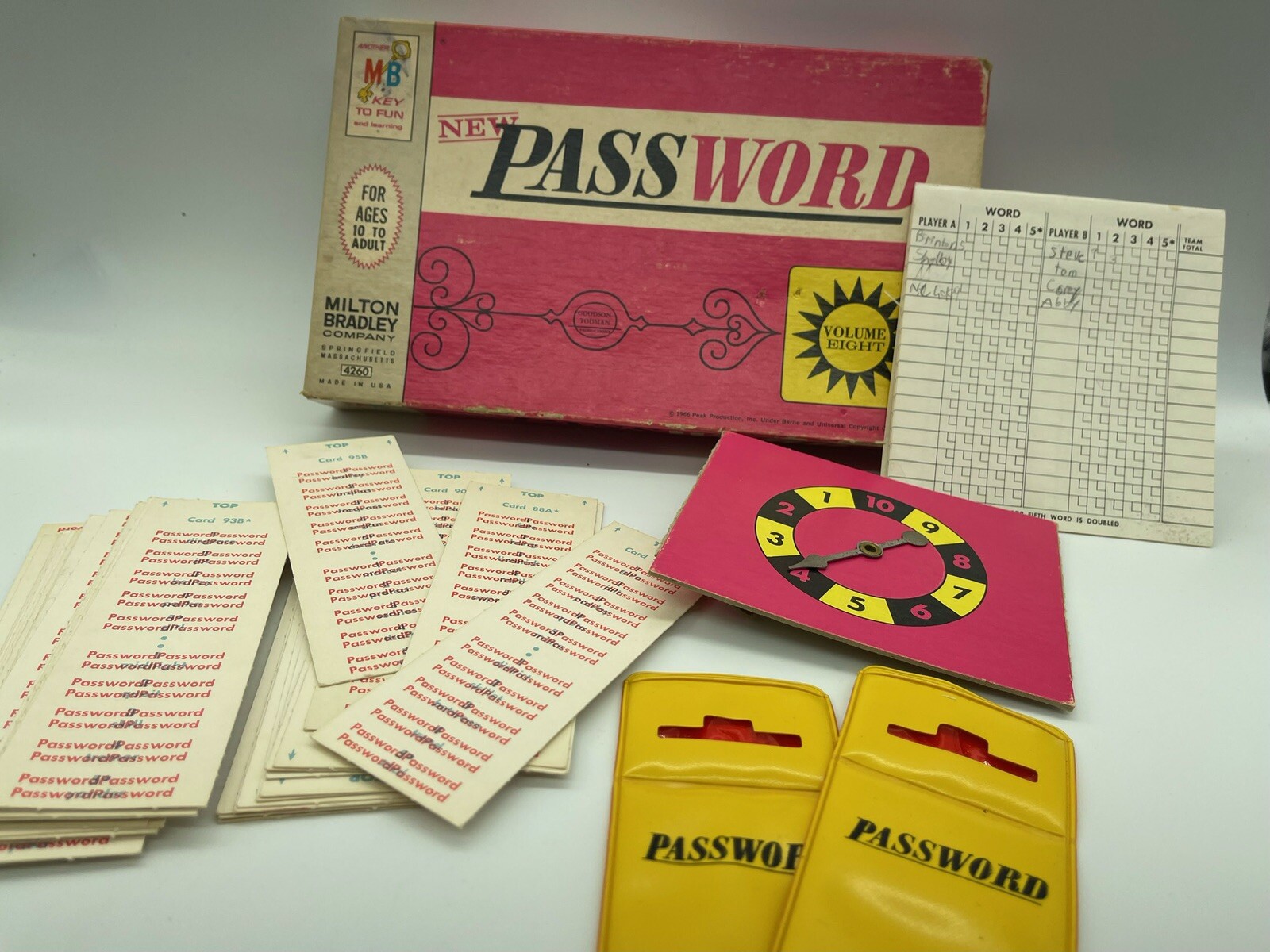 Vintage Password Volume Eight 8 Game ~ 1966 Milton Bradley 4260