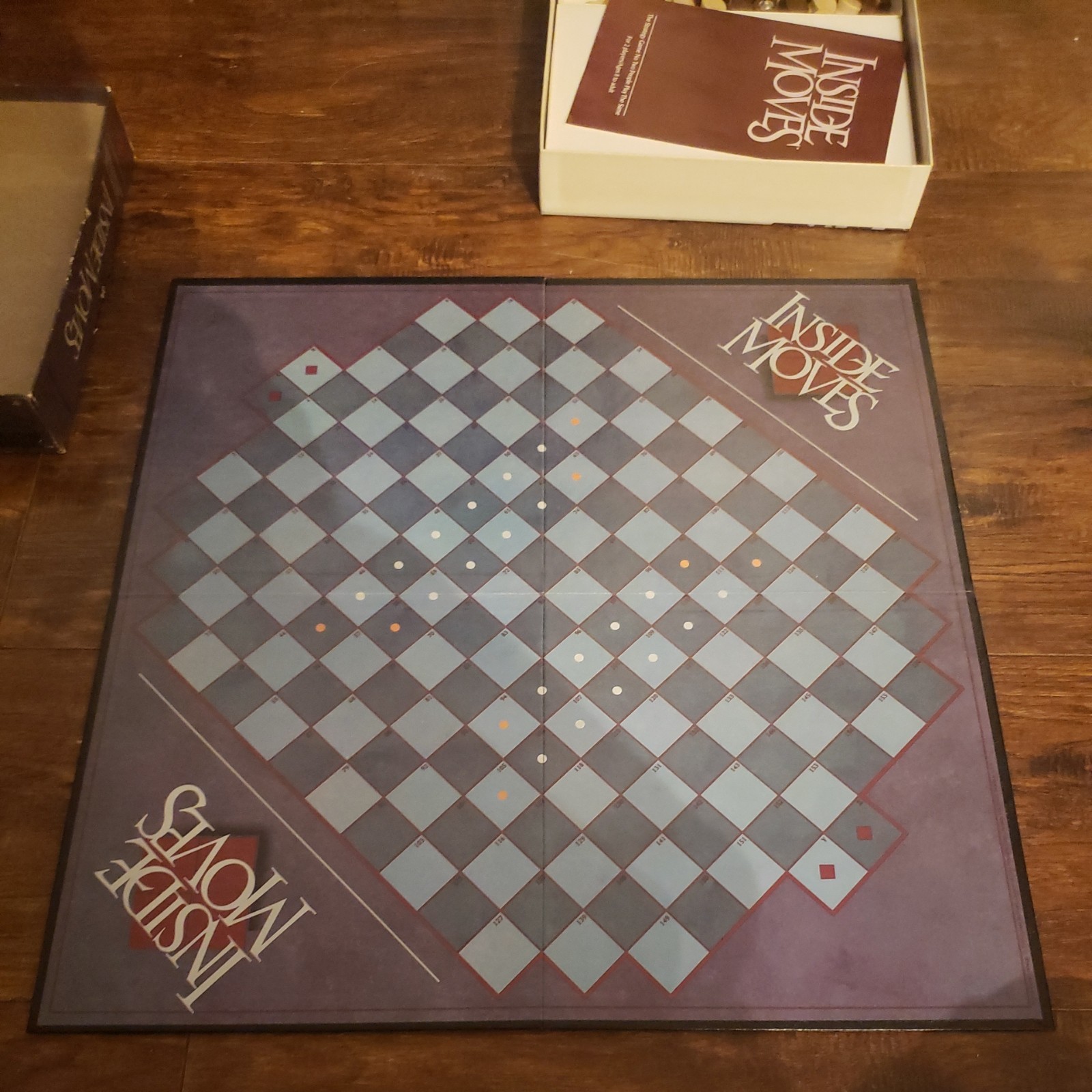 Vintage 1985 Parker Brothers Inside Moves Board Game Complete Set All Pieces