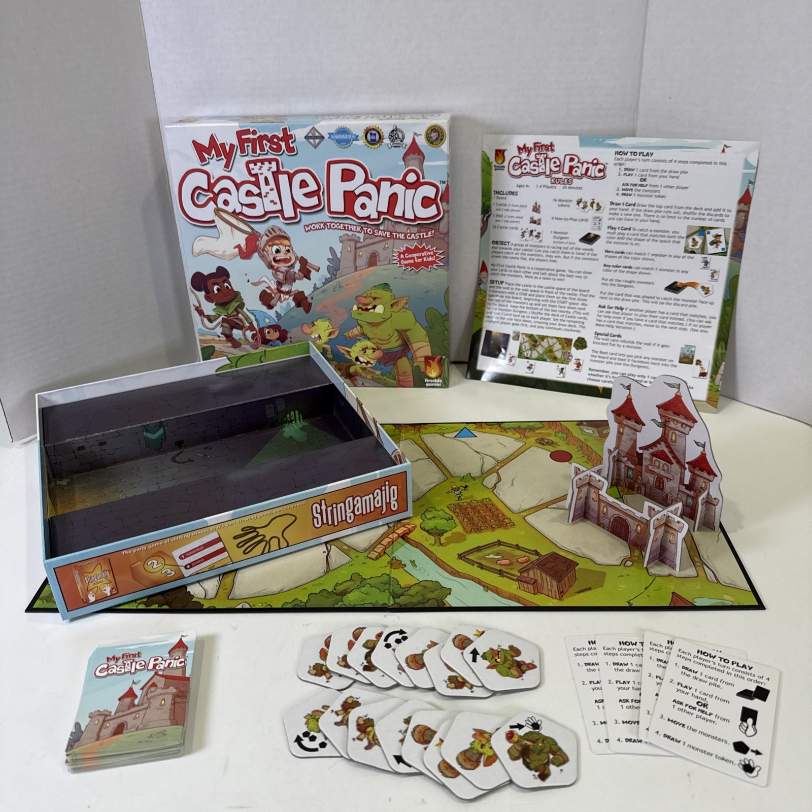 My First Castle Panic Cooperative Board Game By Fireside Games 4+ COMPLETE EUC