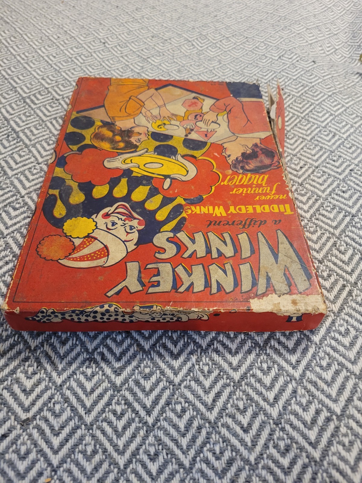 Vintage Winkey Winks No. 54 Transogram Clown Toss Board Game w/ Original Box