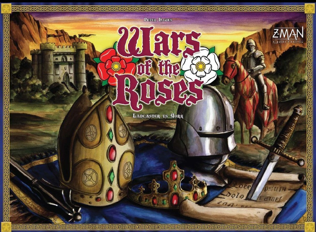 Z Man Games Ancient Medieval Wars of the Roses Lancaster vs York VG Boardgame