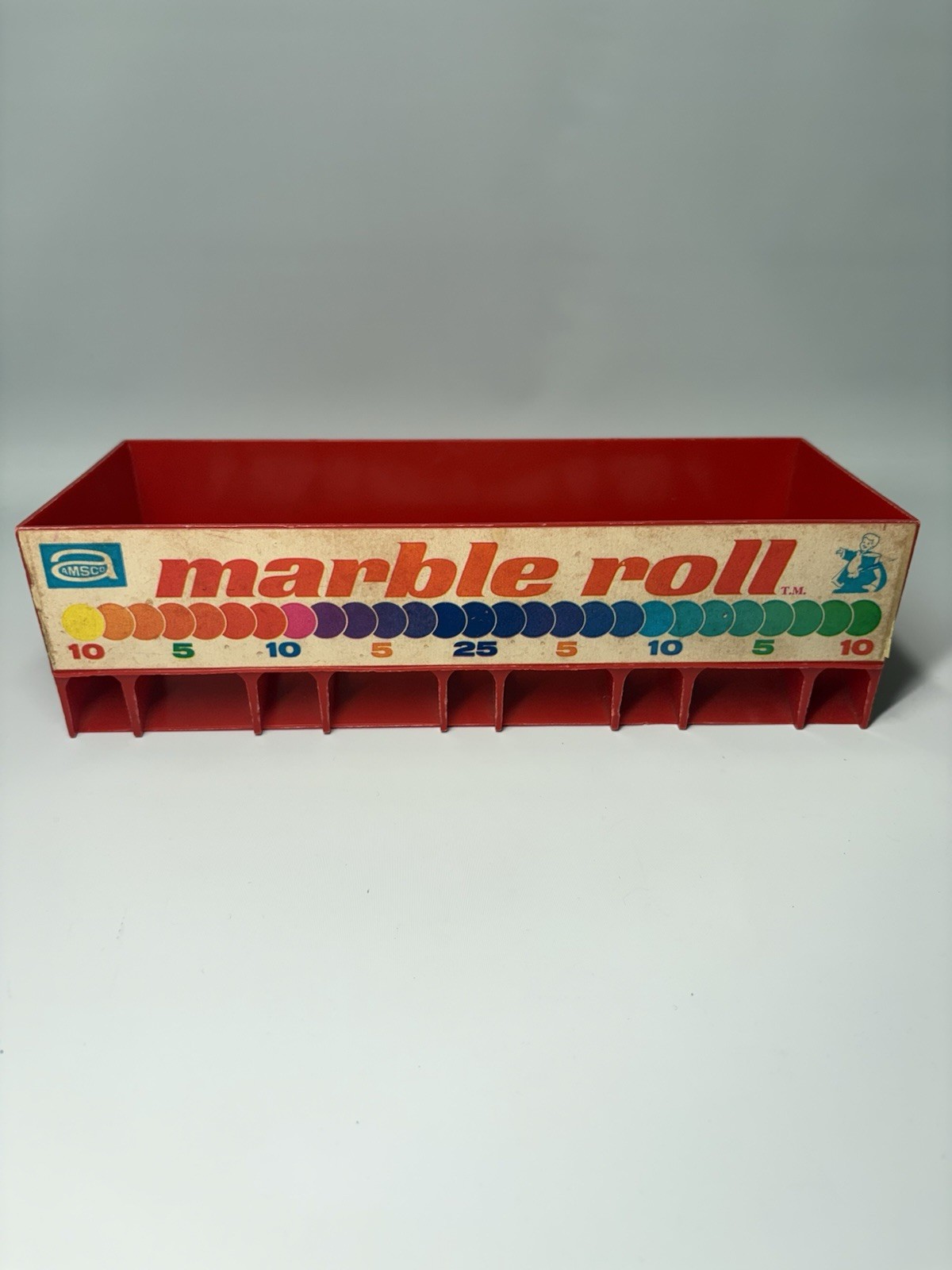 AMSCO Industries Marble Roll Action Skill Game Unit Vintage 1965