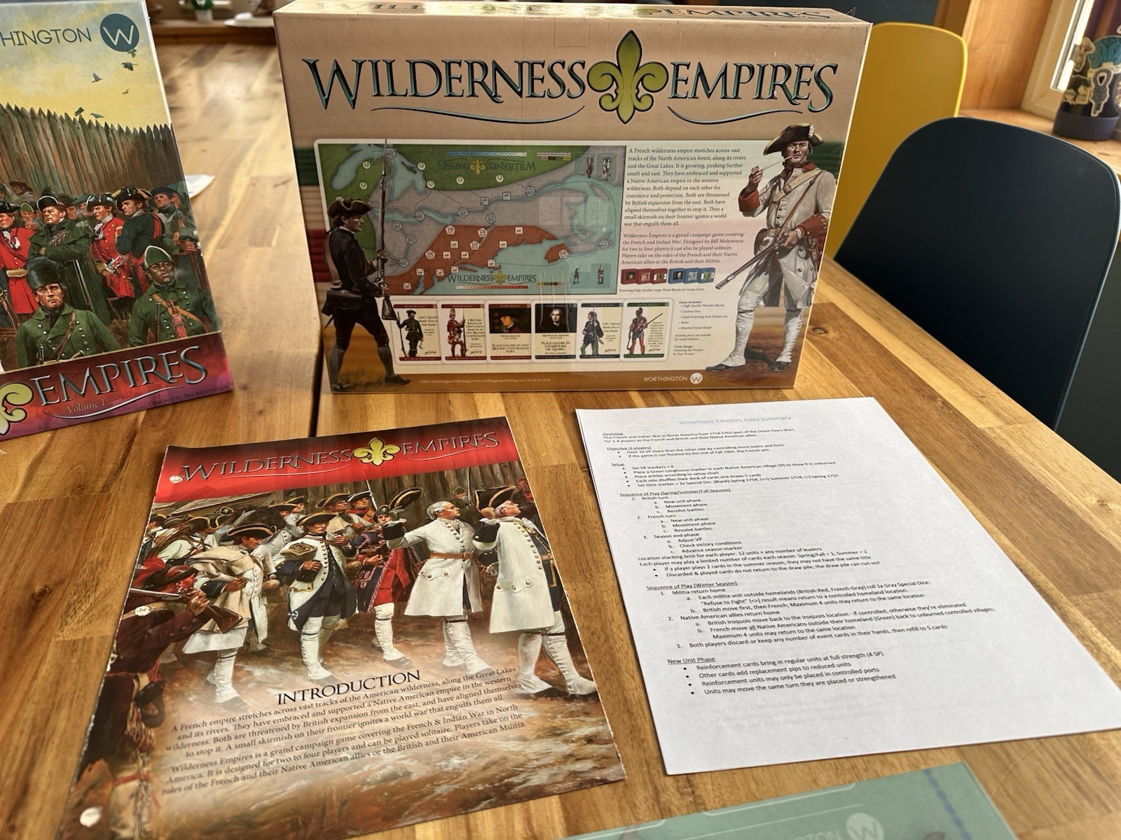 Wilderness Empires Volume 1 By Bill Molyneaux 2014 Board Game