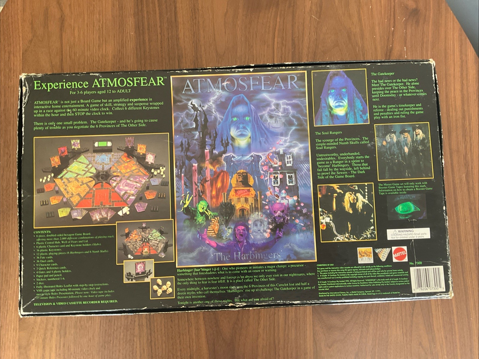 The Harbingers Atmosphere 1995 VHS VCR Video Board Game 100% Complete Horror