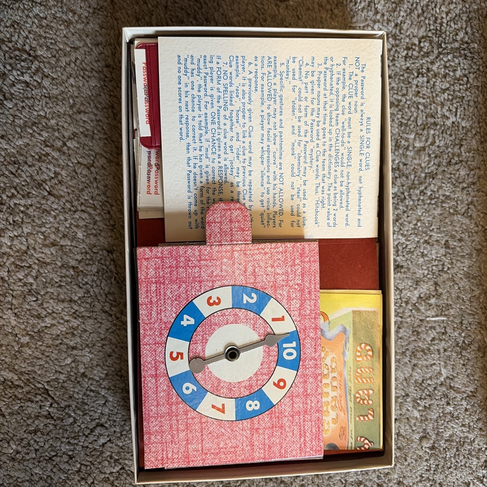 PASSWORD Game 1963 Edition Milton Bradley #4260