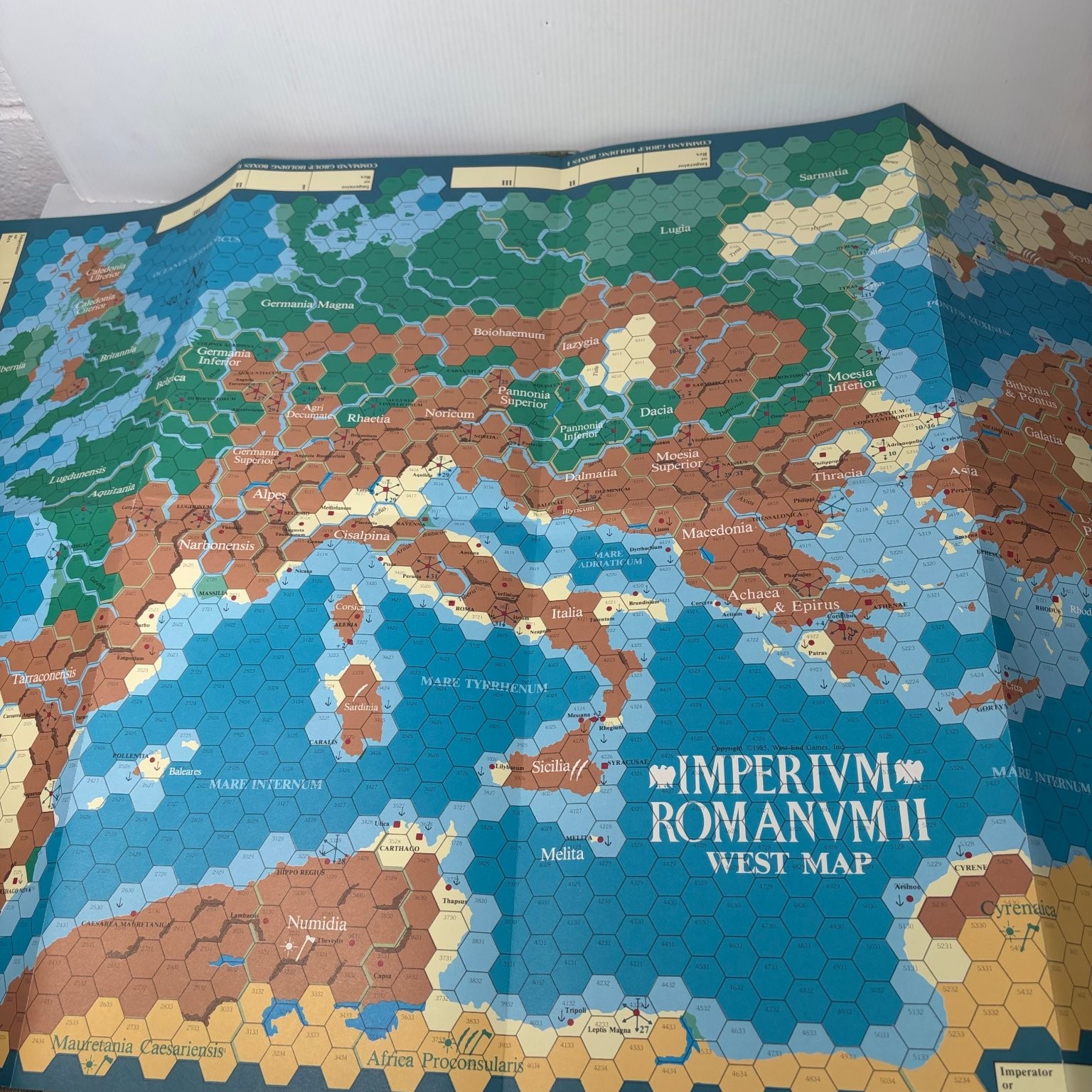Imperium Romanum II West End Games Board Game Unpunched Unplayed w/ Errata