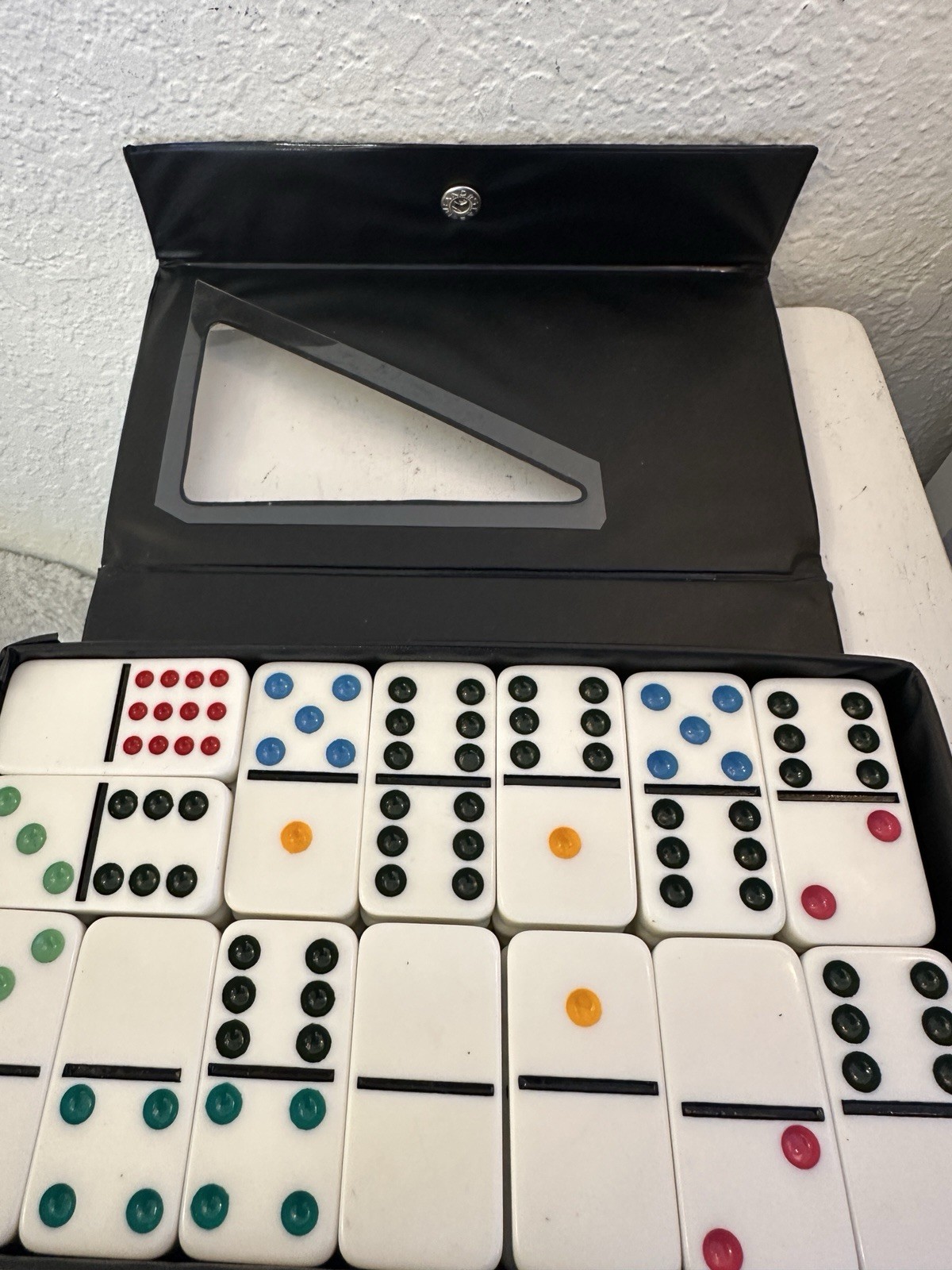 Excalibur Electronics Double Nine Professional Dominoes Set of 55 w/ Case Unused