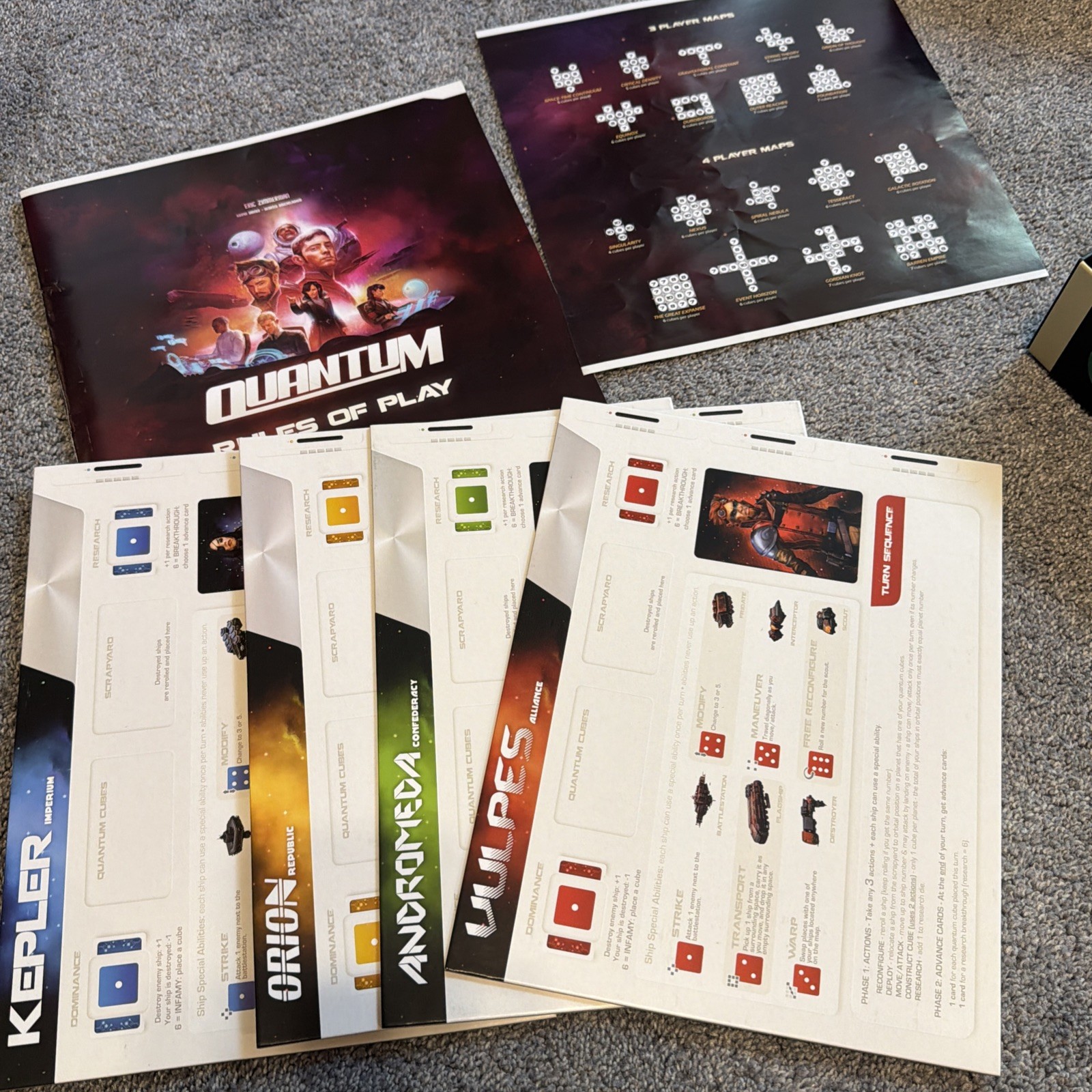 Quantum Board Game Used 1st Edition Excellent Condition READ