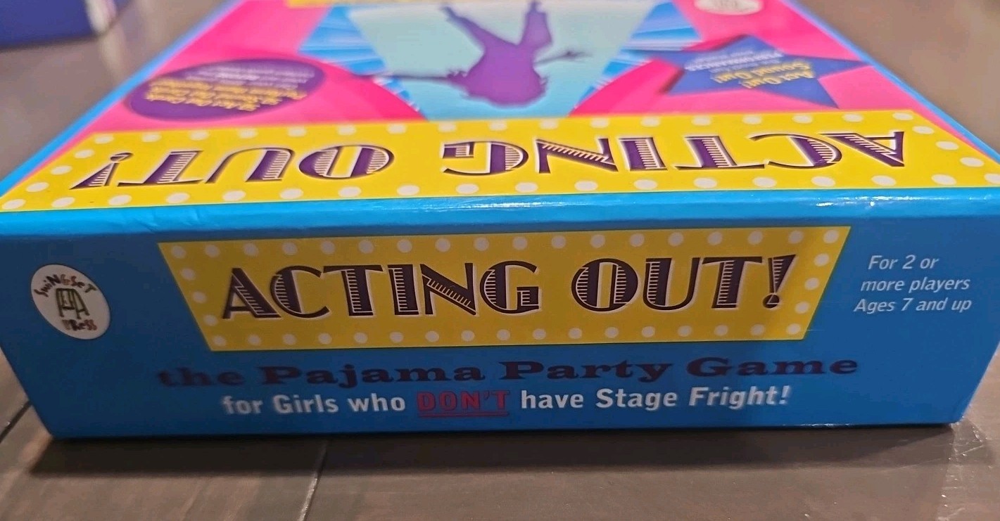 Acting Out! The Pajama Party Game For Girls Who Don’t Have Stage Fright! *GREAT*