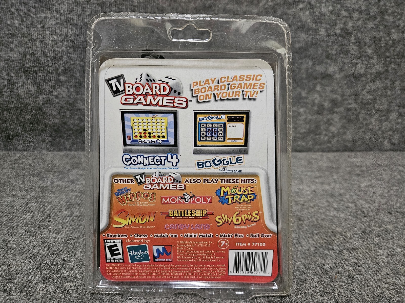 Hasbro TV Board Games Plug n Play 3 Games in 1