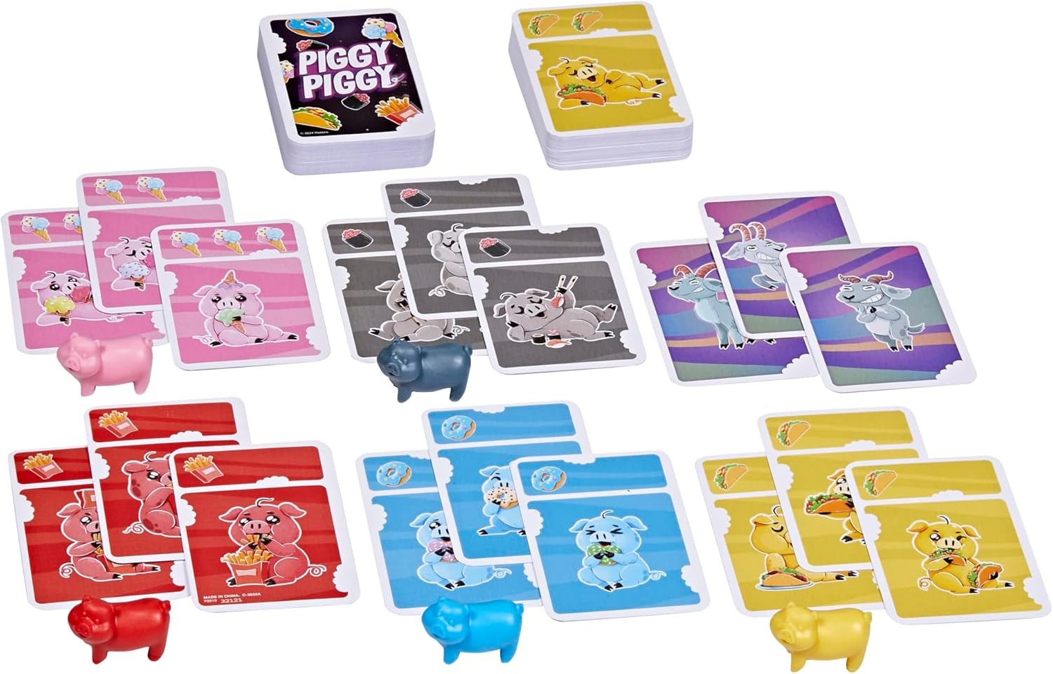 Piggy Piggy Card Game – Fast Family Party Game for Kids & Adults, Ages 7+