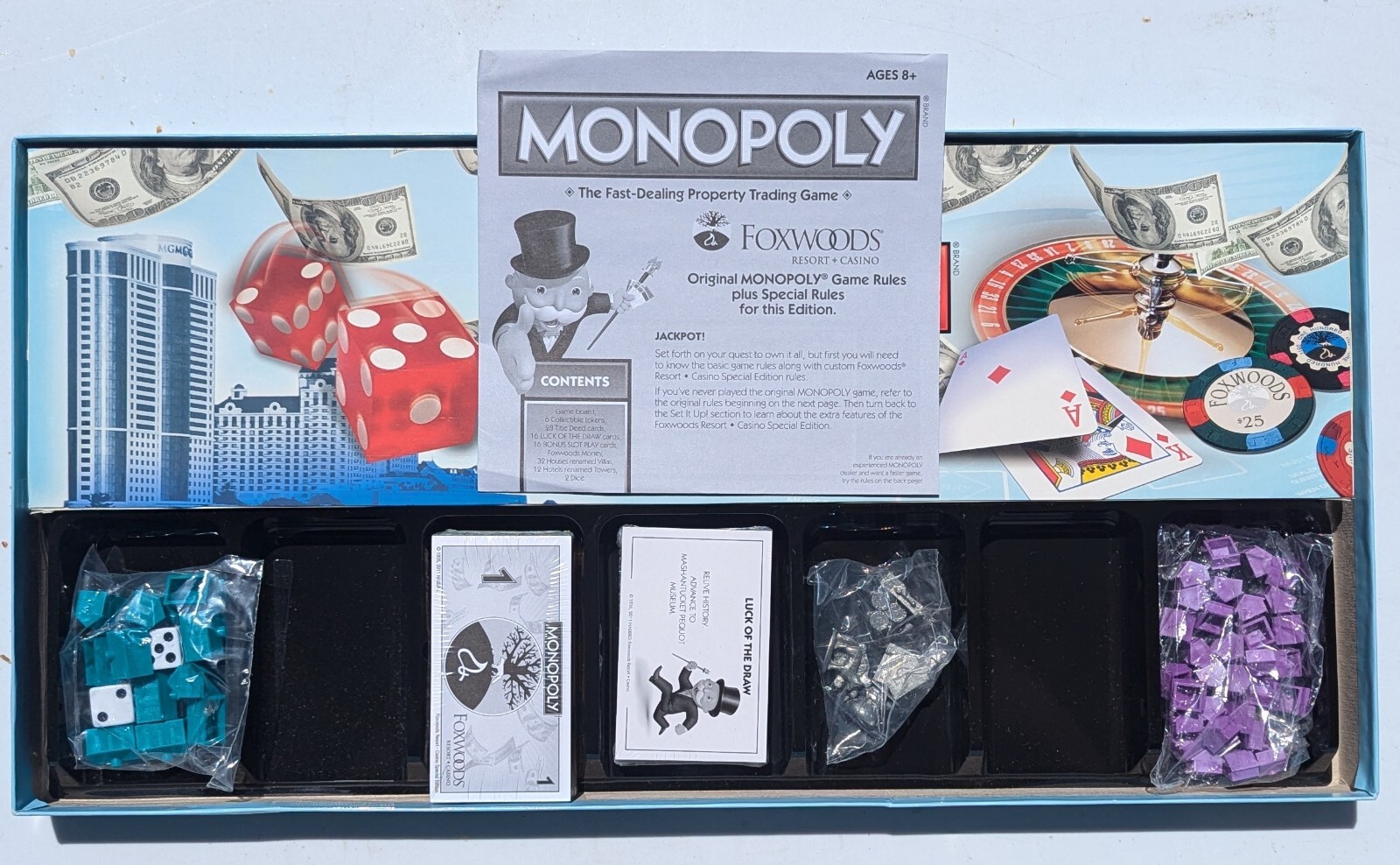 Monopoly FOXWOODS RESORT CASINO SPECIAL Edition 2011 Game Brand New NOT SEALED