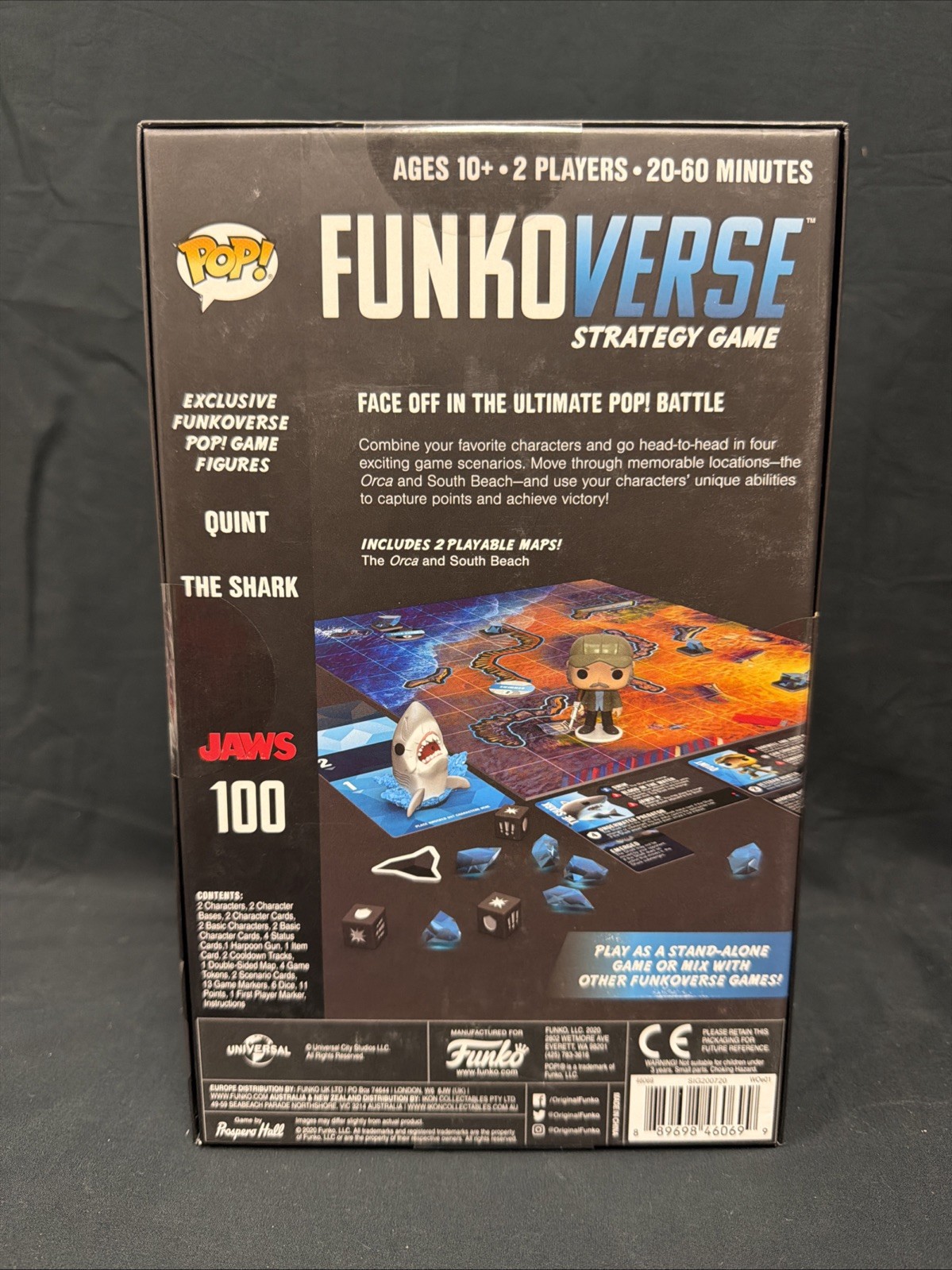 FunkoVerse Strategy Game JAWS 100 Base Set Bruce Shark Quint Funko Pop New